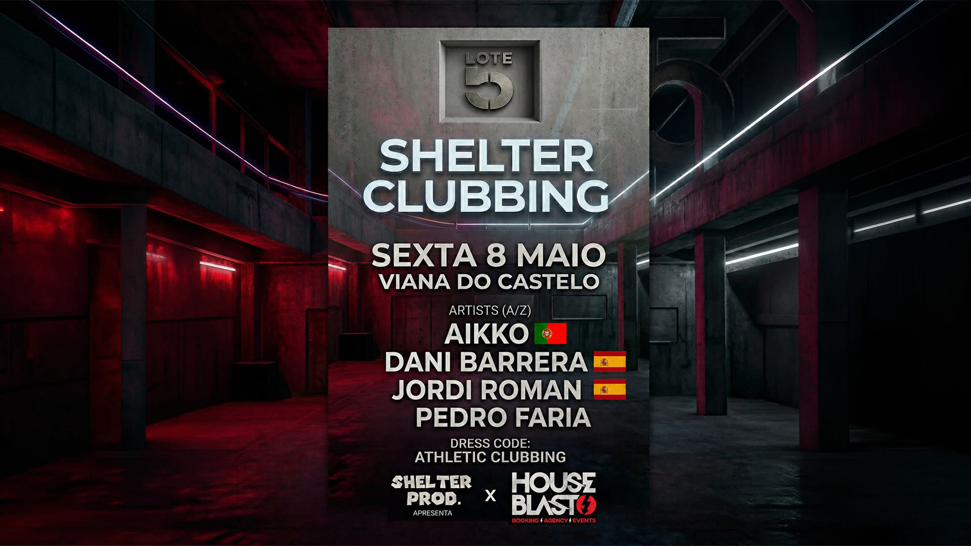 Shelter Clubbing @ Club Lote 5 Cover