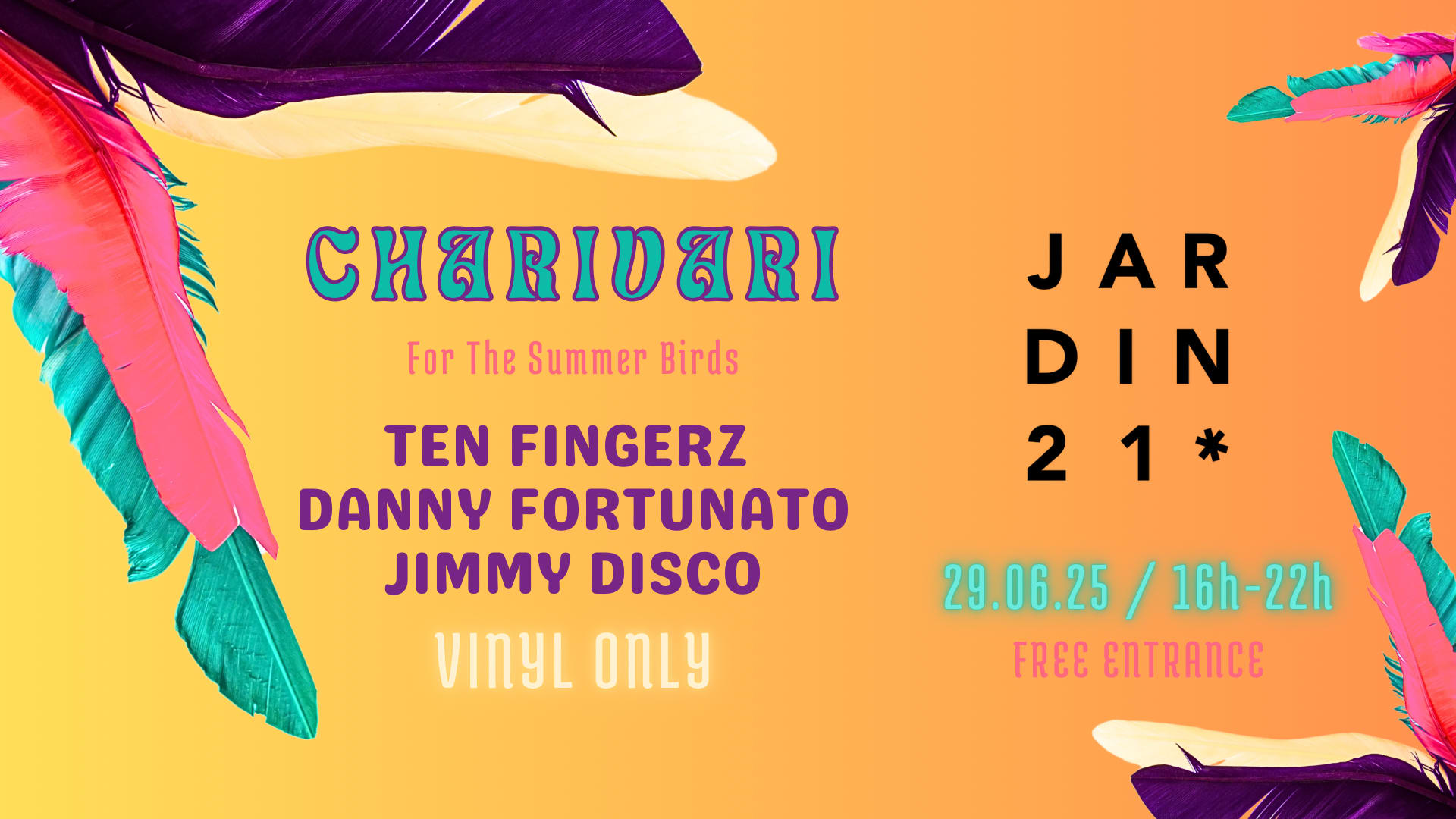Charivari X Jardin21 - Open Air Cover