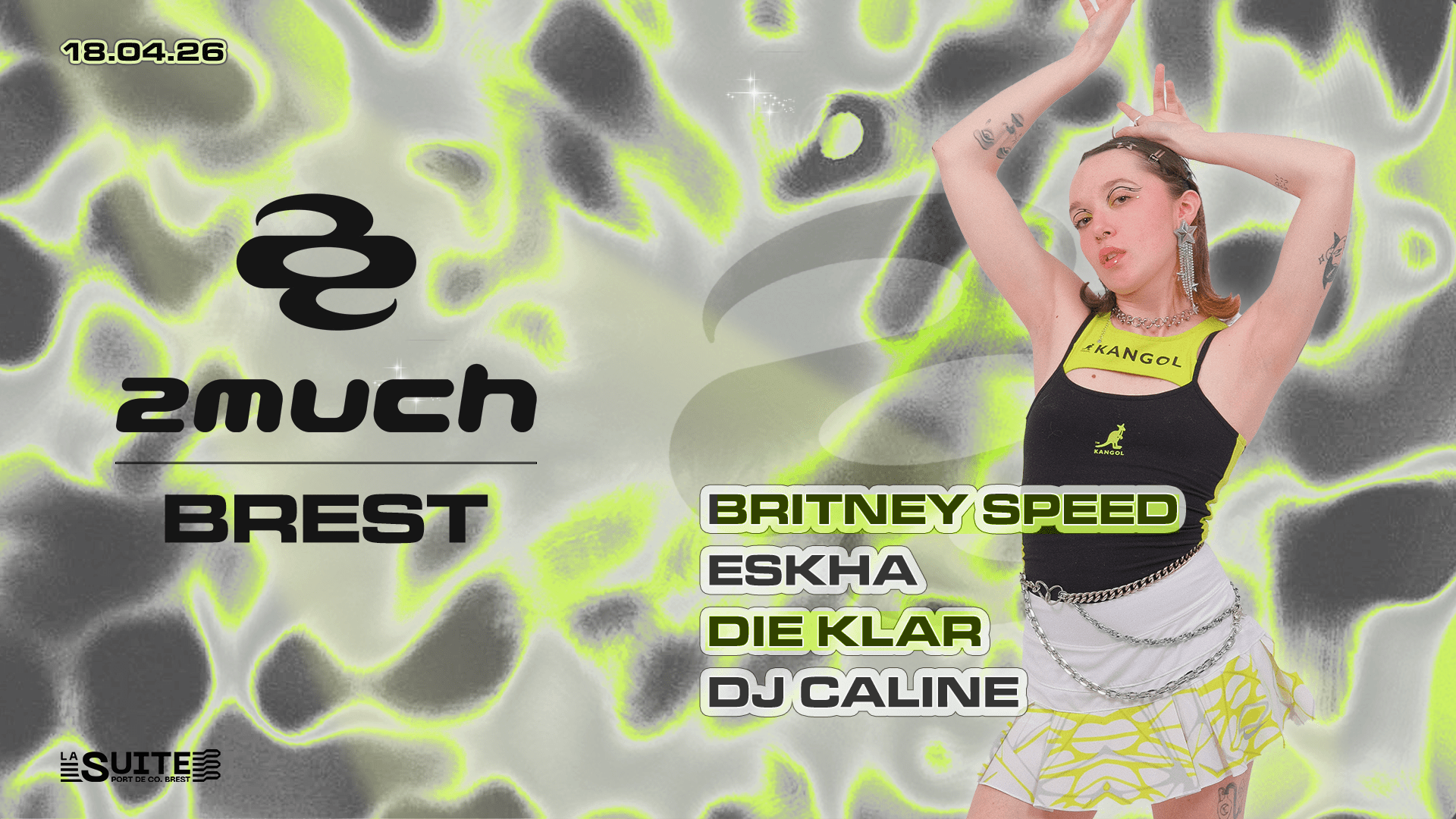 2much Brest W/ Eskha, Britney Speed, Die Klar, Dj Caline Cover