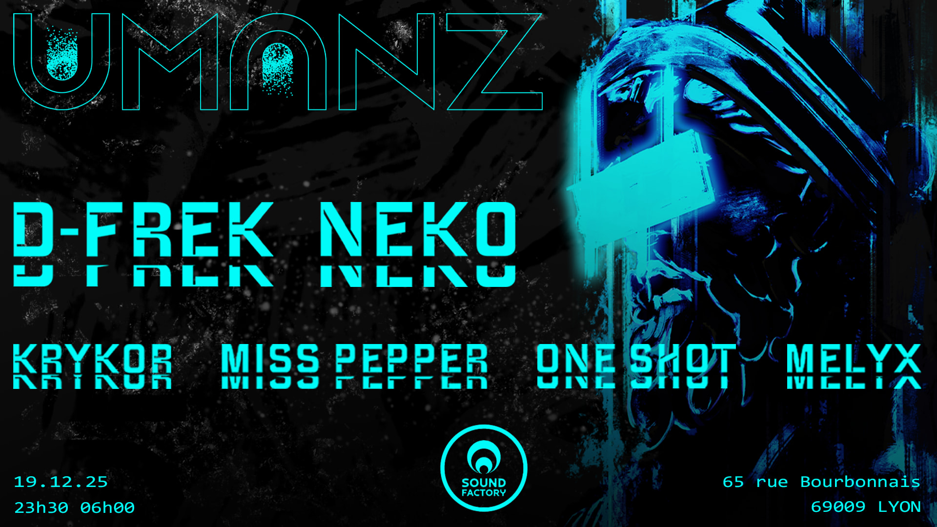 Umanz : D-Frek, Neko, Krykor, Miss Pepper, One Shot, Melyx Cover