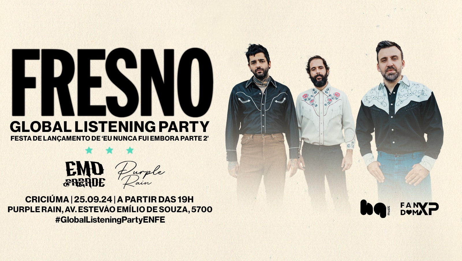 Emo Parade: Enfe Global Listening Party @ Criciúma (Sc) Cover