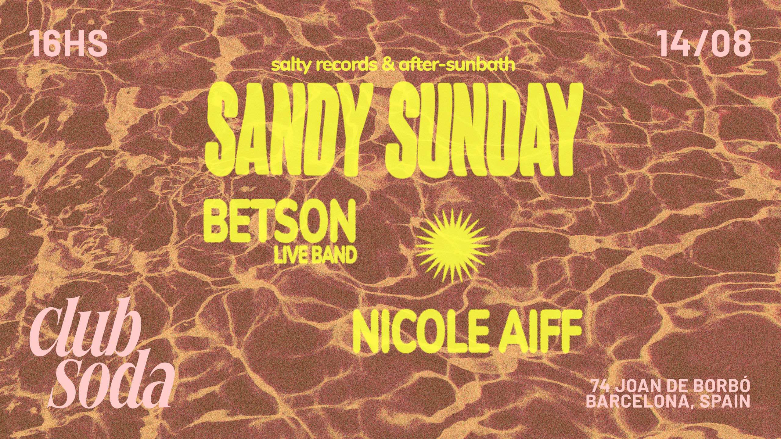 Sandy Sunday : Betson (Live) & Nicole Aiff (Entrada Libre) Cover
