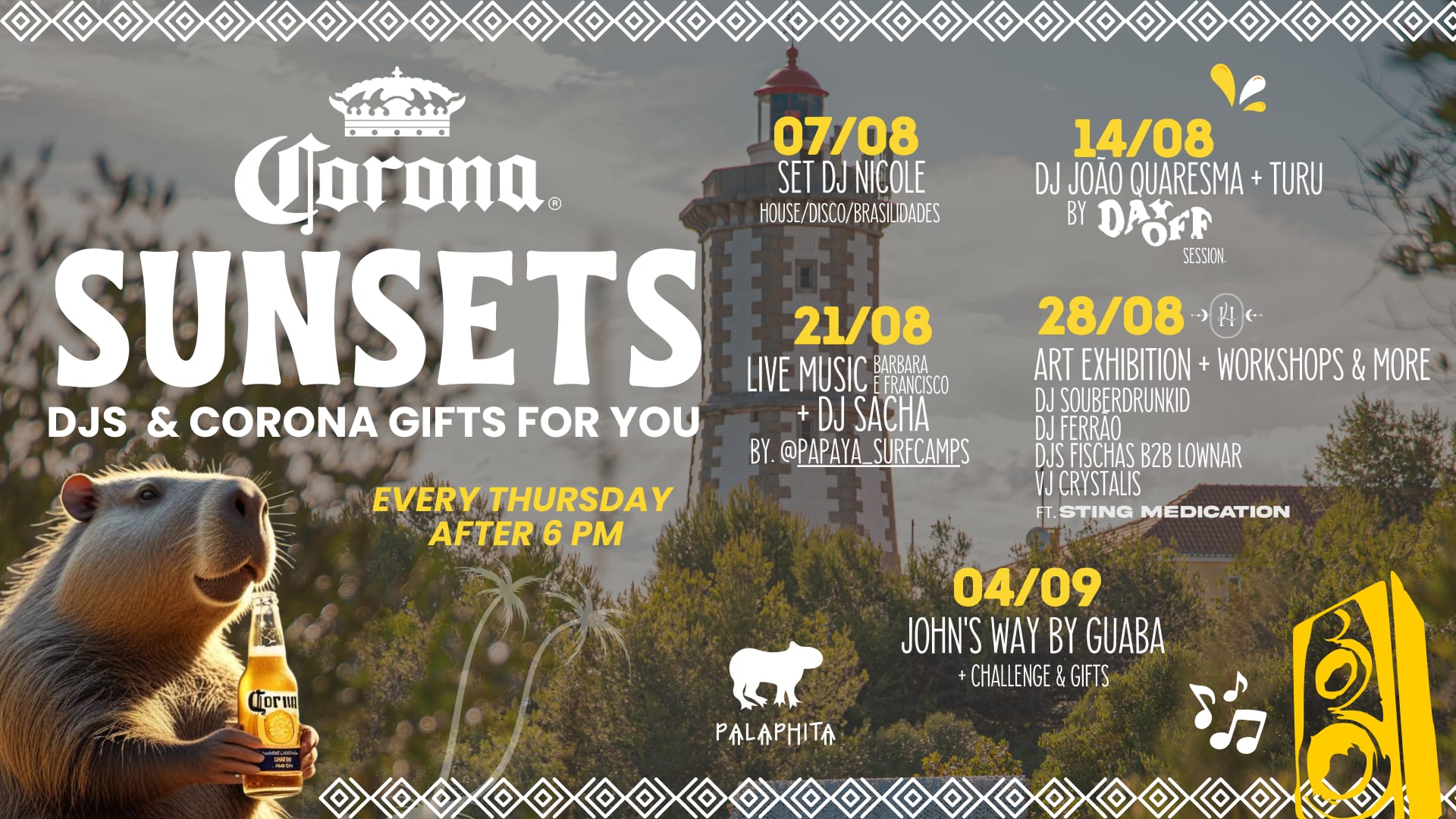 Corona Sunset @Palaphita Cover