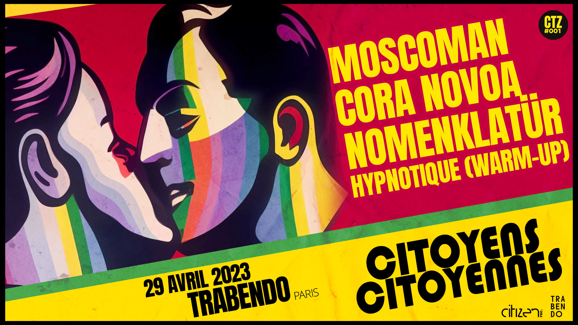 Citoyens Citoyennes : Moscoman + Nomenklatur + Cora Novoa Cover