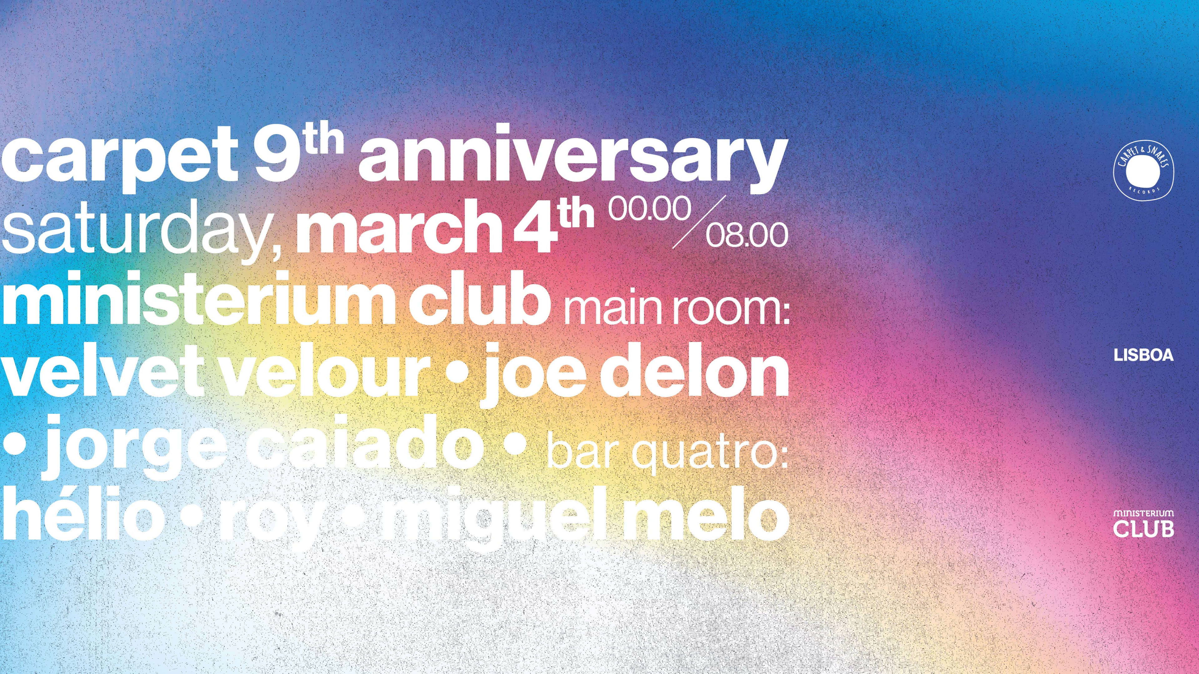 Carpet 9th Anniversary - Lisbon Cover