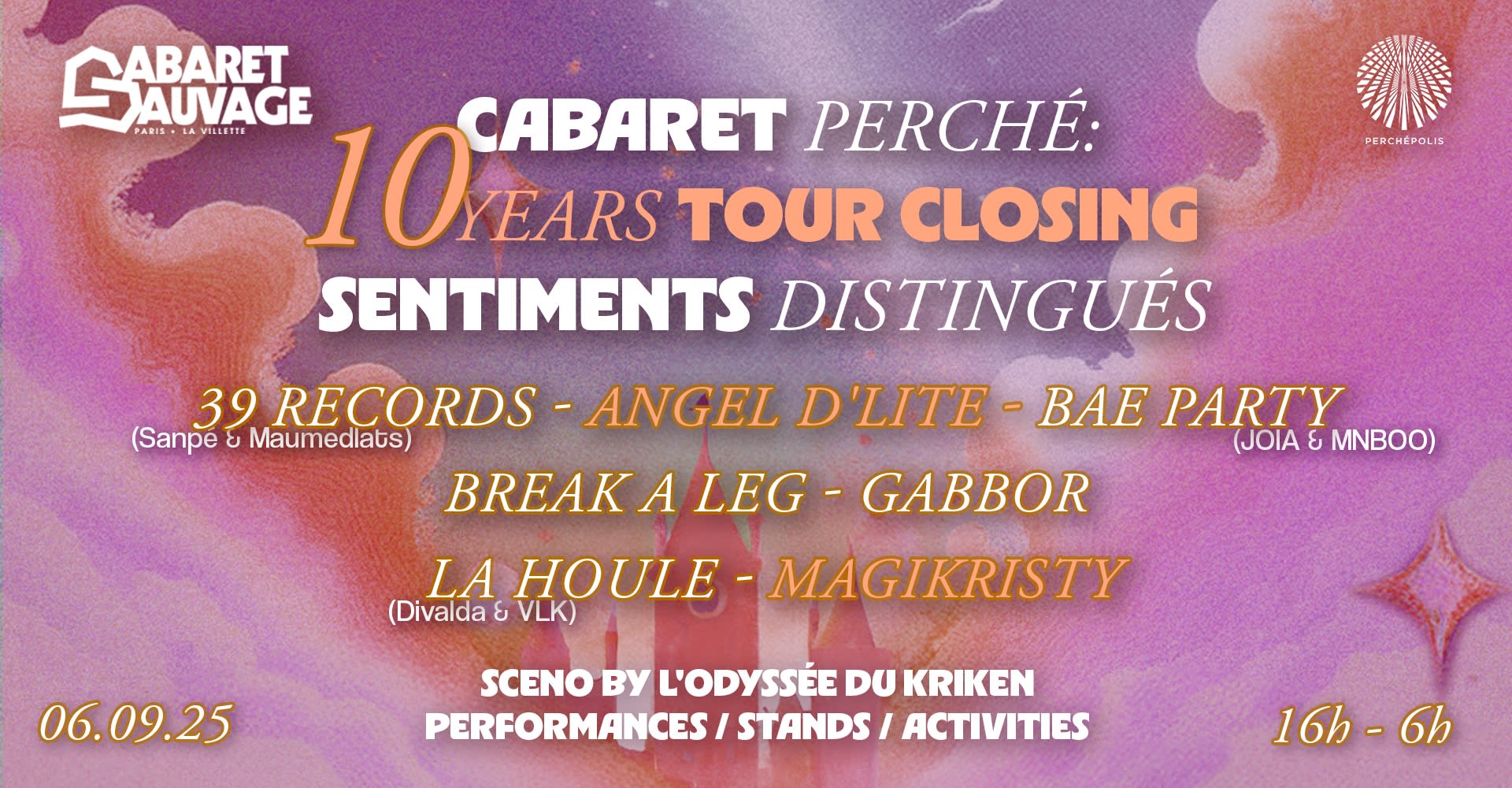 Cabaret Perché : 10y Tour Closing - Sentiments Distingués Cover