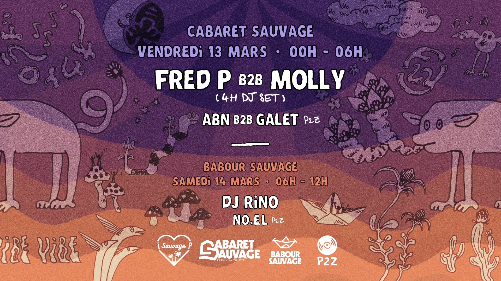 ¡P2z Sauvage 06h-12h W/ Dj Rino? Cover