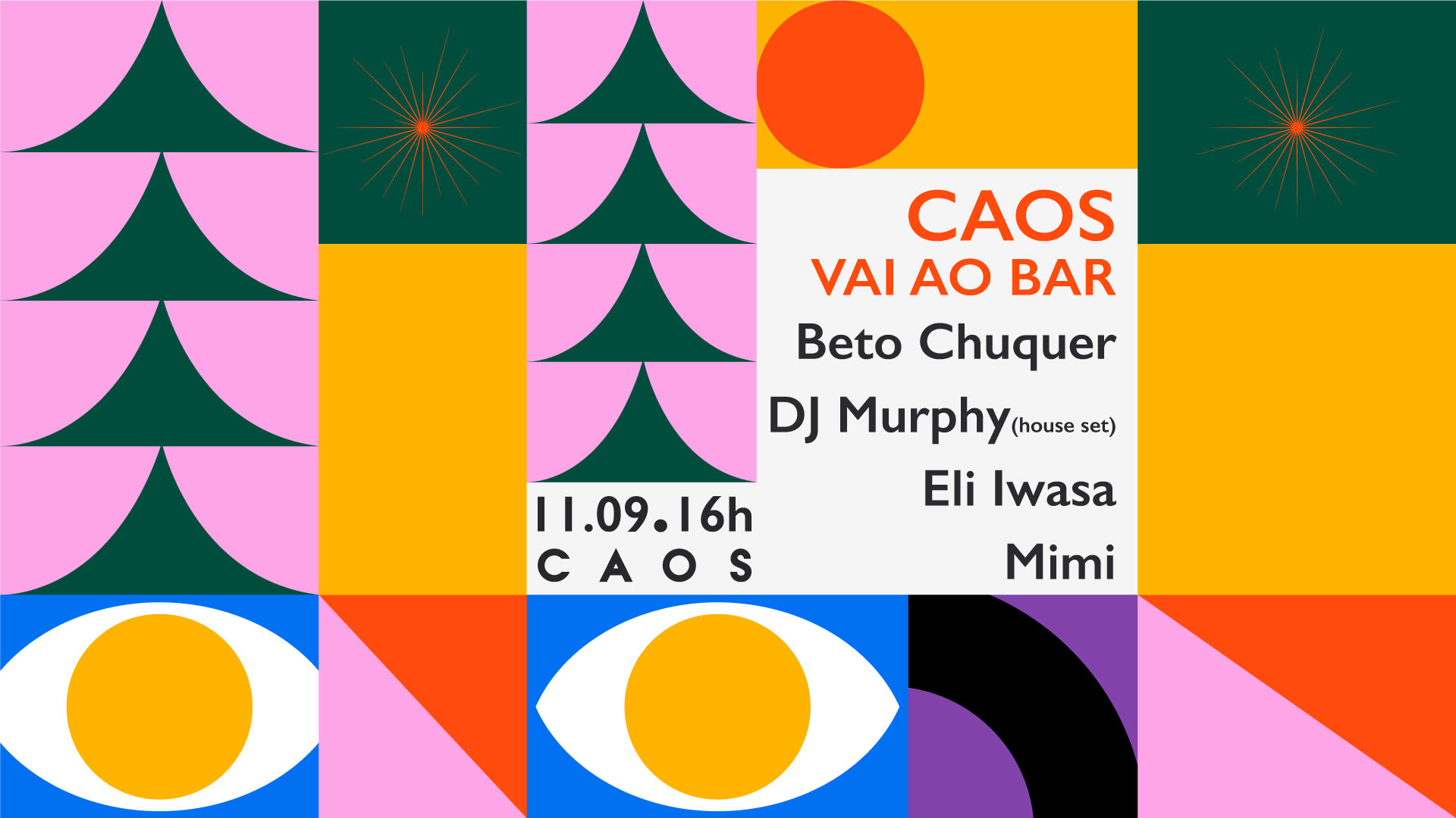 Caos Vai Ao Bar: Murphy, Eli Iwasa, Beto Chuquer E Mimi Cover