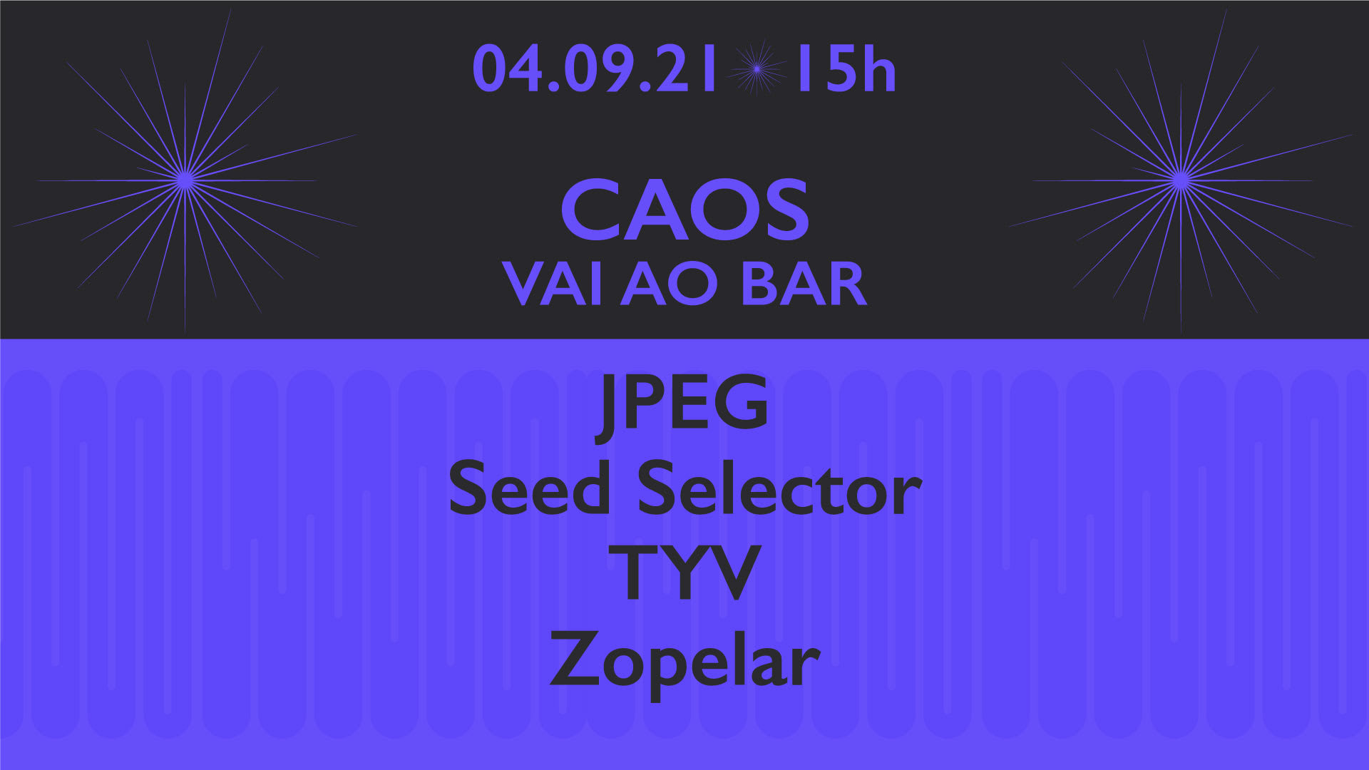 Caos Vai Ao Bar: Zopelar, Seed Selector, Tyv E Jpeg. Cover