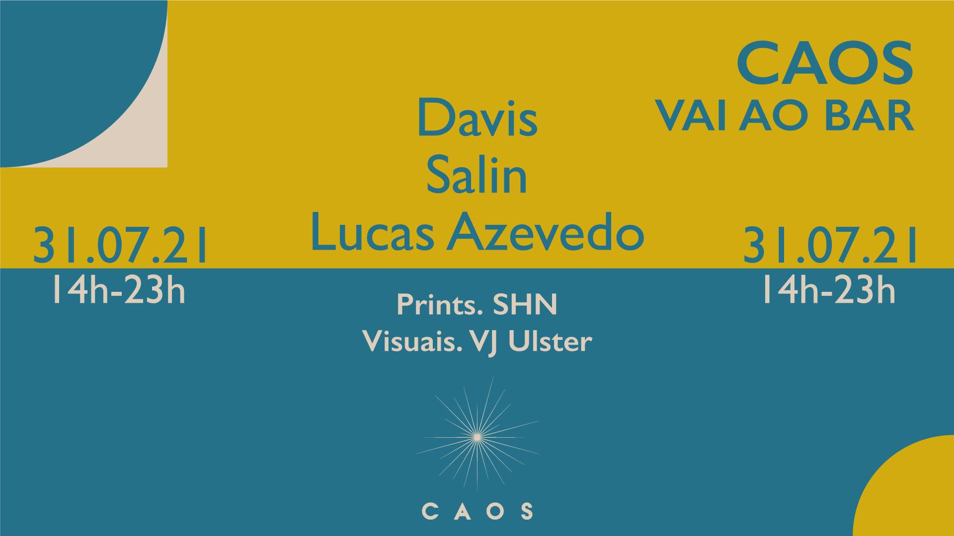 Caos Vai Ao Bar: Davis, Black Sun E Lucas Azevedo Cover