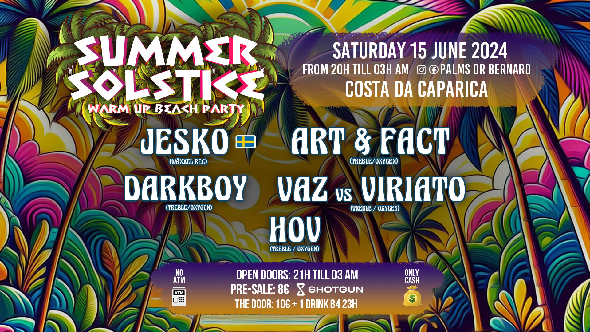 Oxygen & Underground Presents: Summer Solstice  Beach Party Cover