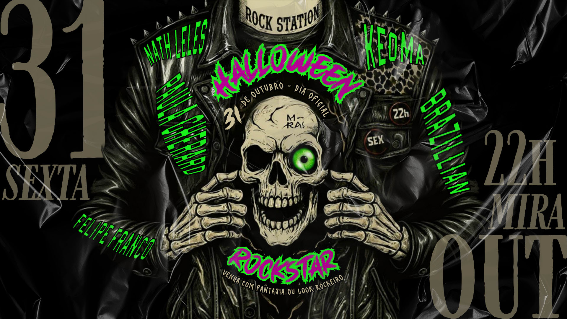 Halloween Rock Station - 31 De Out - Sexta - 22h No Mira! Cover