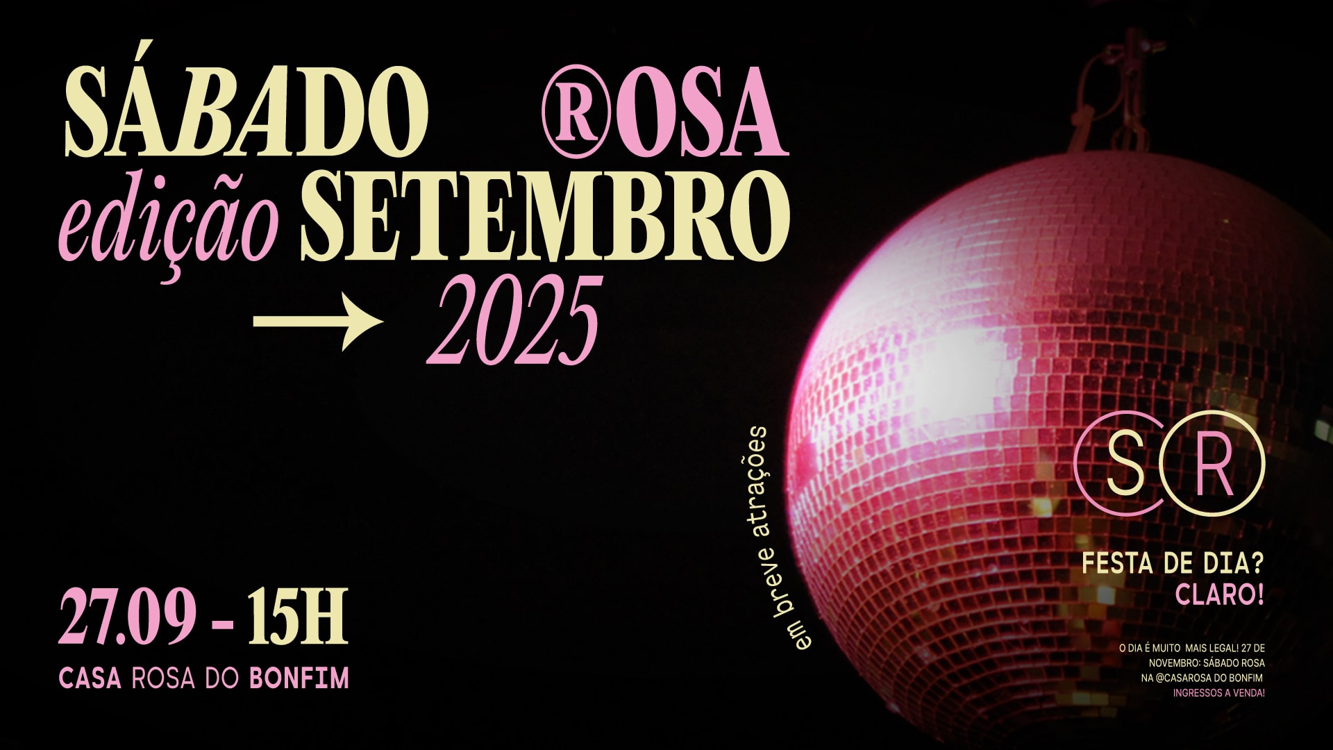 Sábado Rosa! Edição De Setembro! Cover