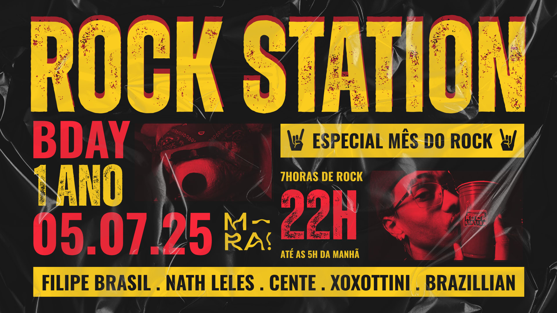 Rock Station // Bday 1 Ano // 05 De Julho No Mira! Cover