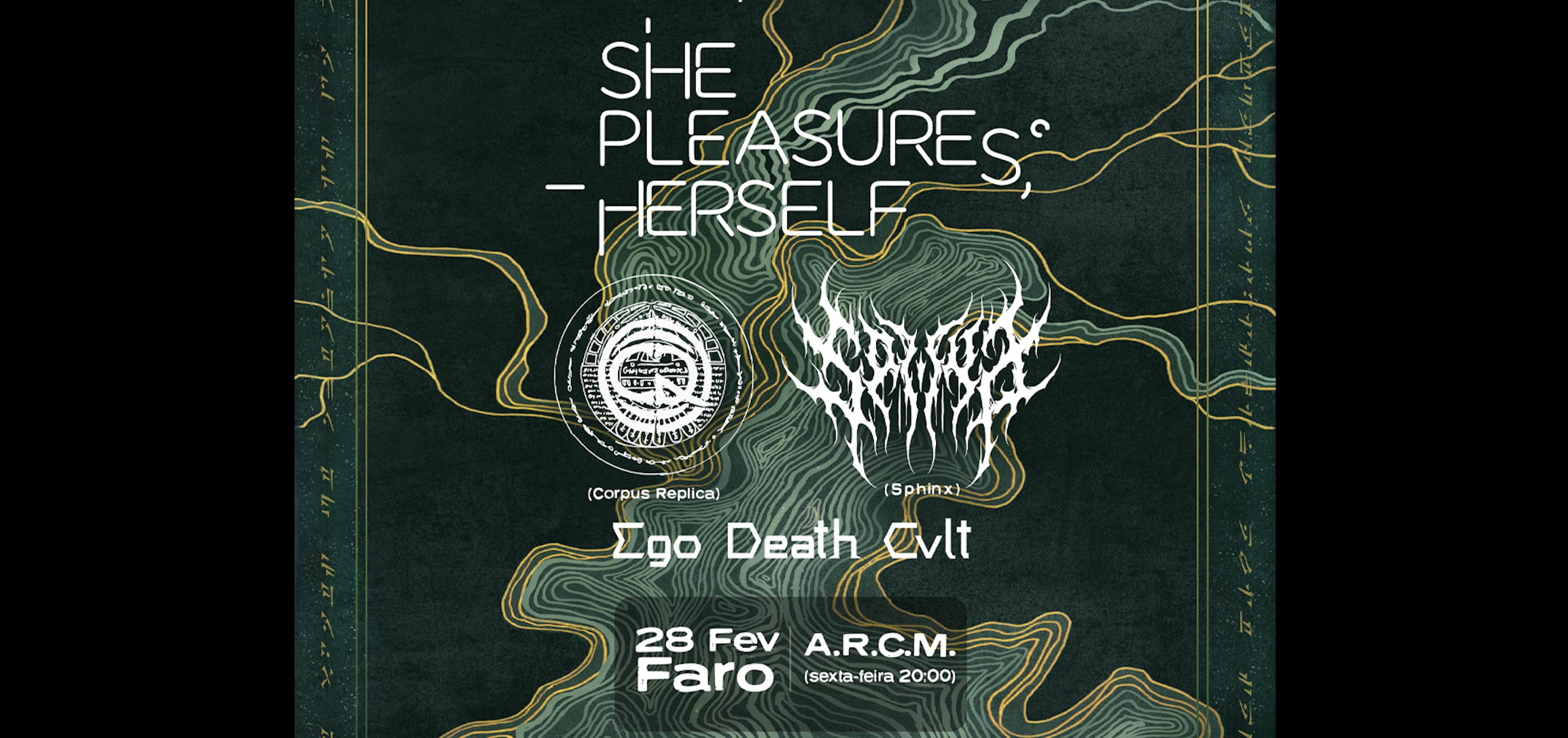 She Pleasures Herself, Sphinx, Corpus Replica, Egodeathcvlt Cover