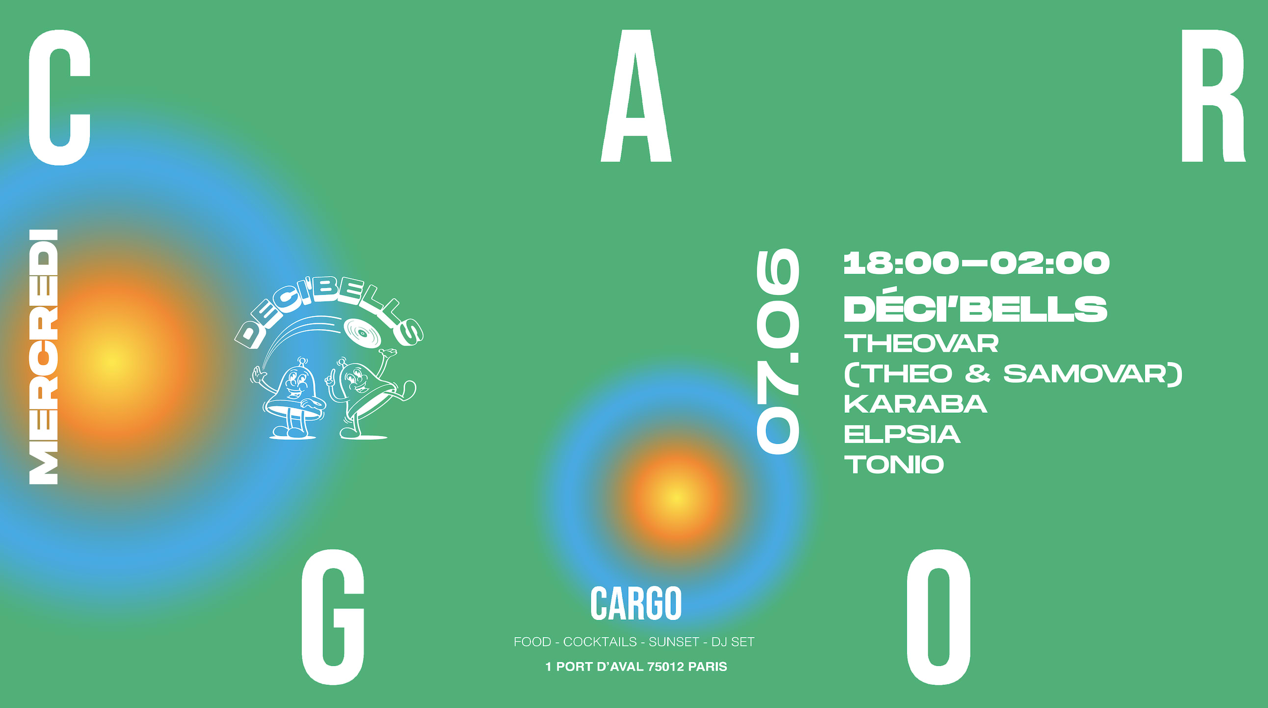Cargo X Decibells (Invite Théovard) W/ Karaba, Elpsia, Tonio Cover