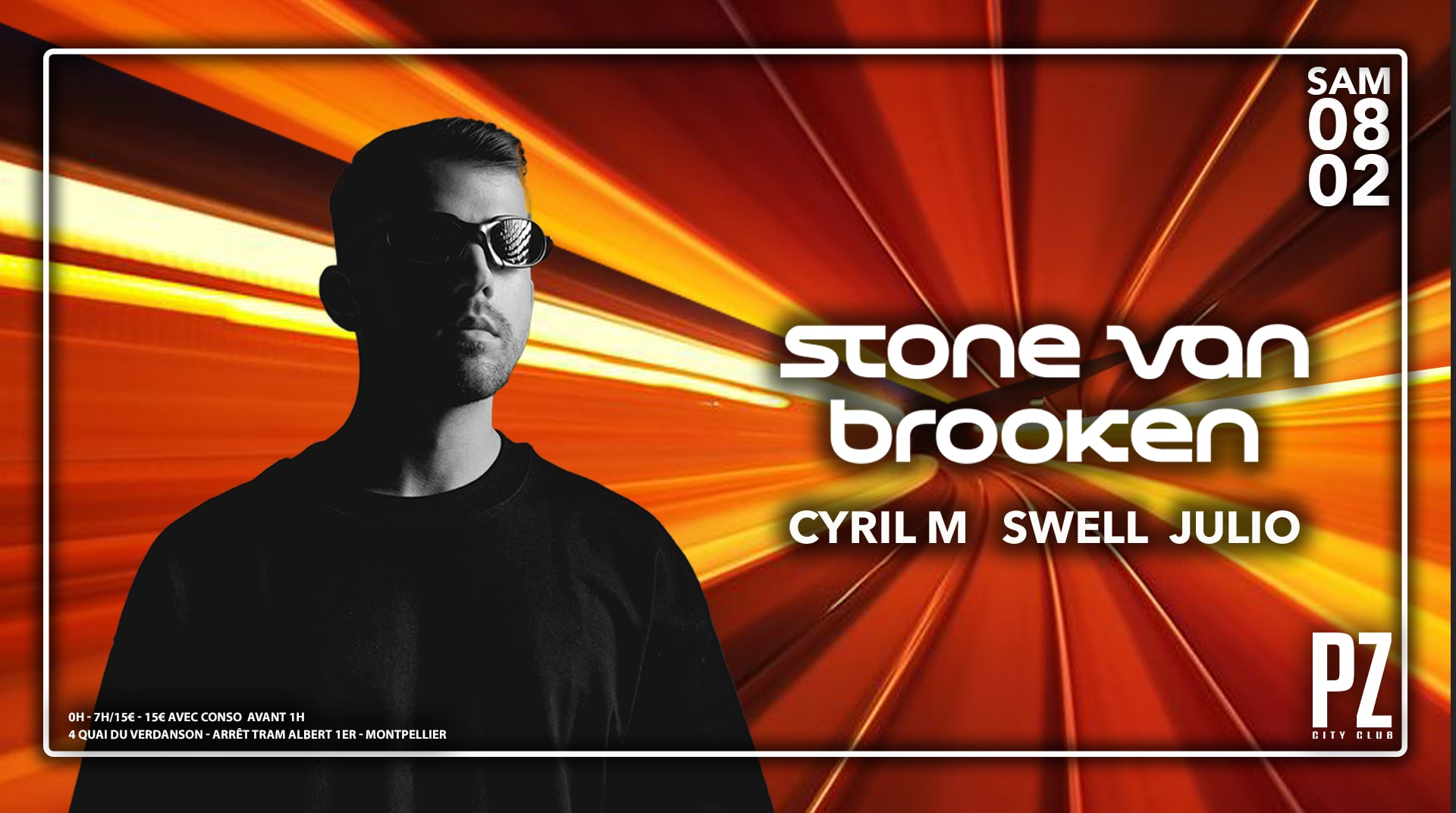 Stone Van Brooken @ Pz City Club Cover