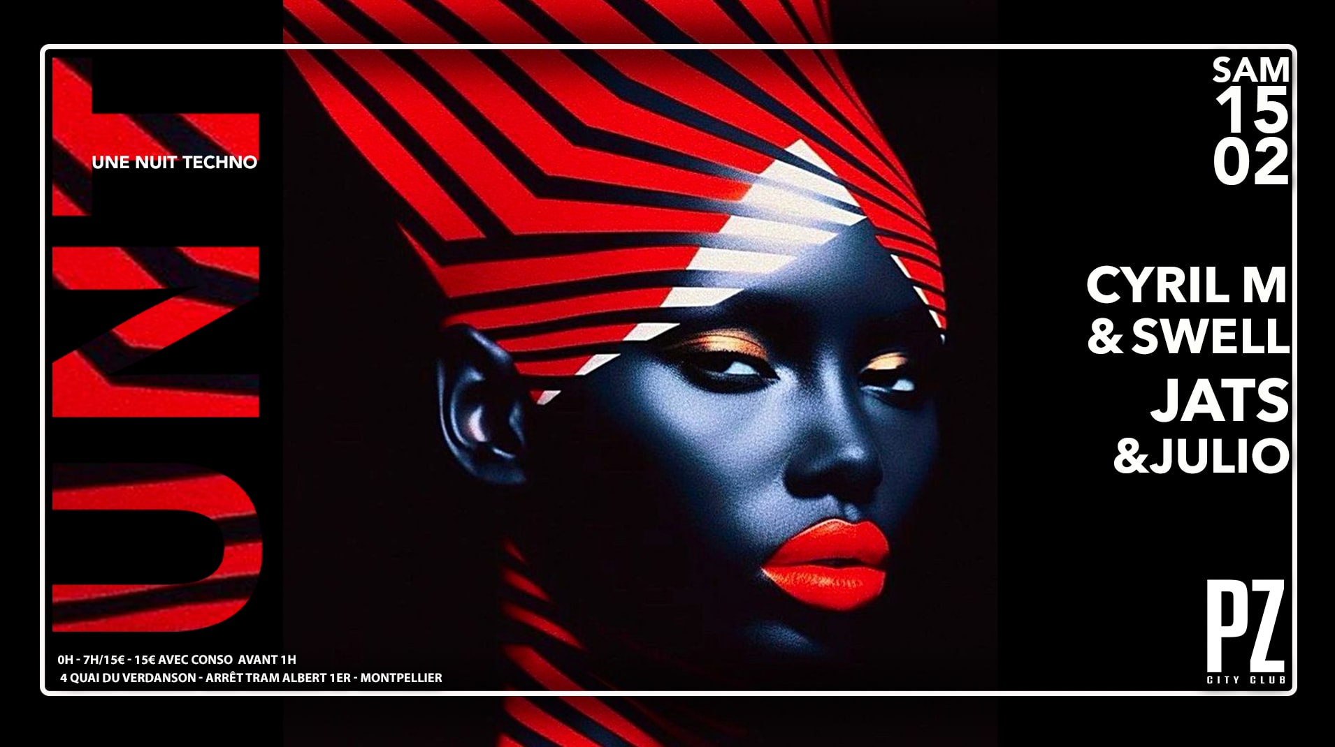 Une Nuit Techno X Cyril M & Swell X Jats & Julio Cover