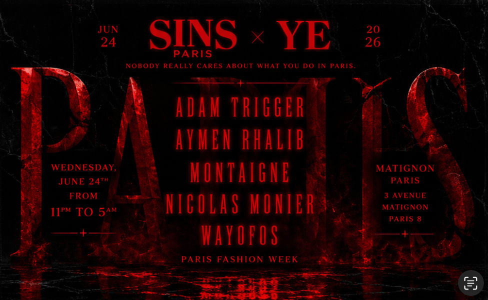 Paris Fashion Week Sins Matignon 24.06 Cover