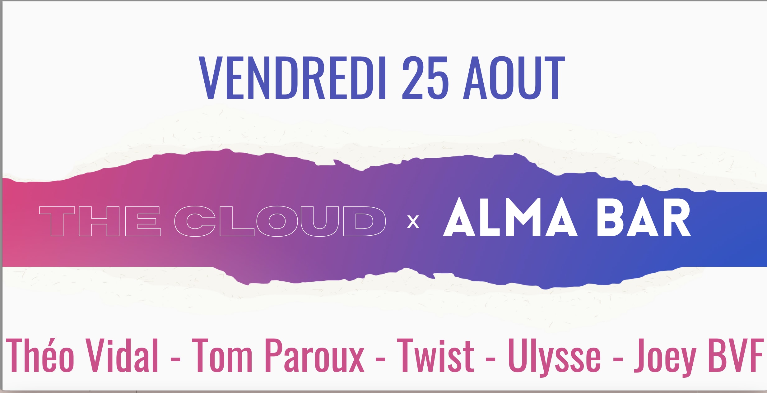 The Cloud X Alma Bar Cover