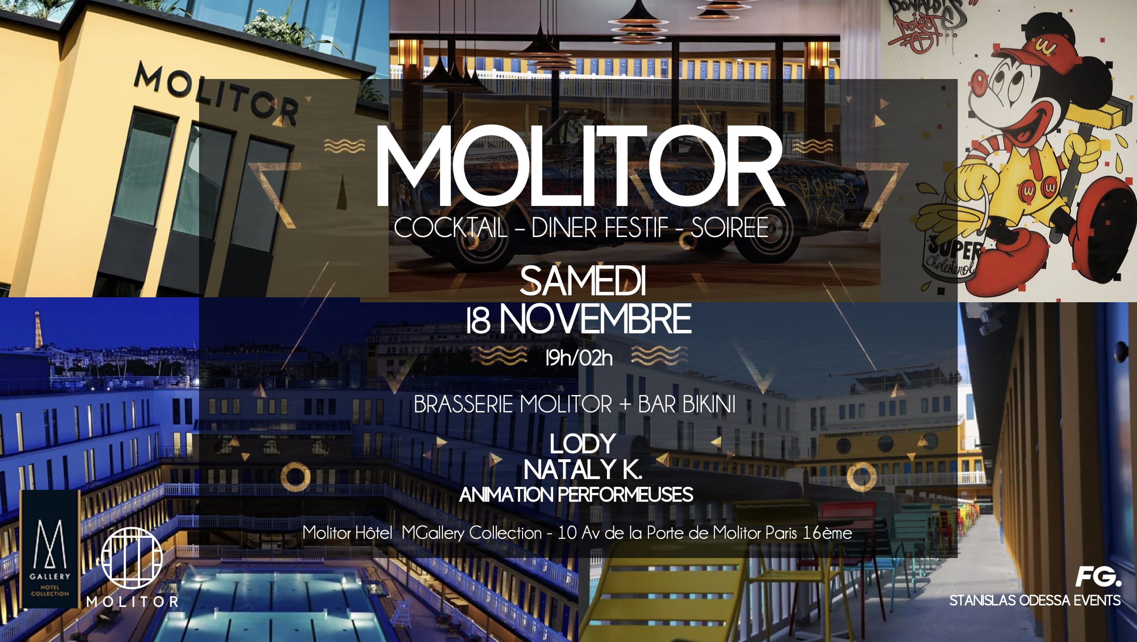 Molitor - Invitation Entrée Gratuite - Apéro Diner Soirée. Cover