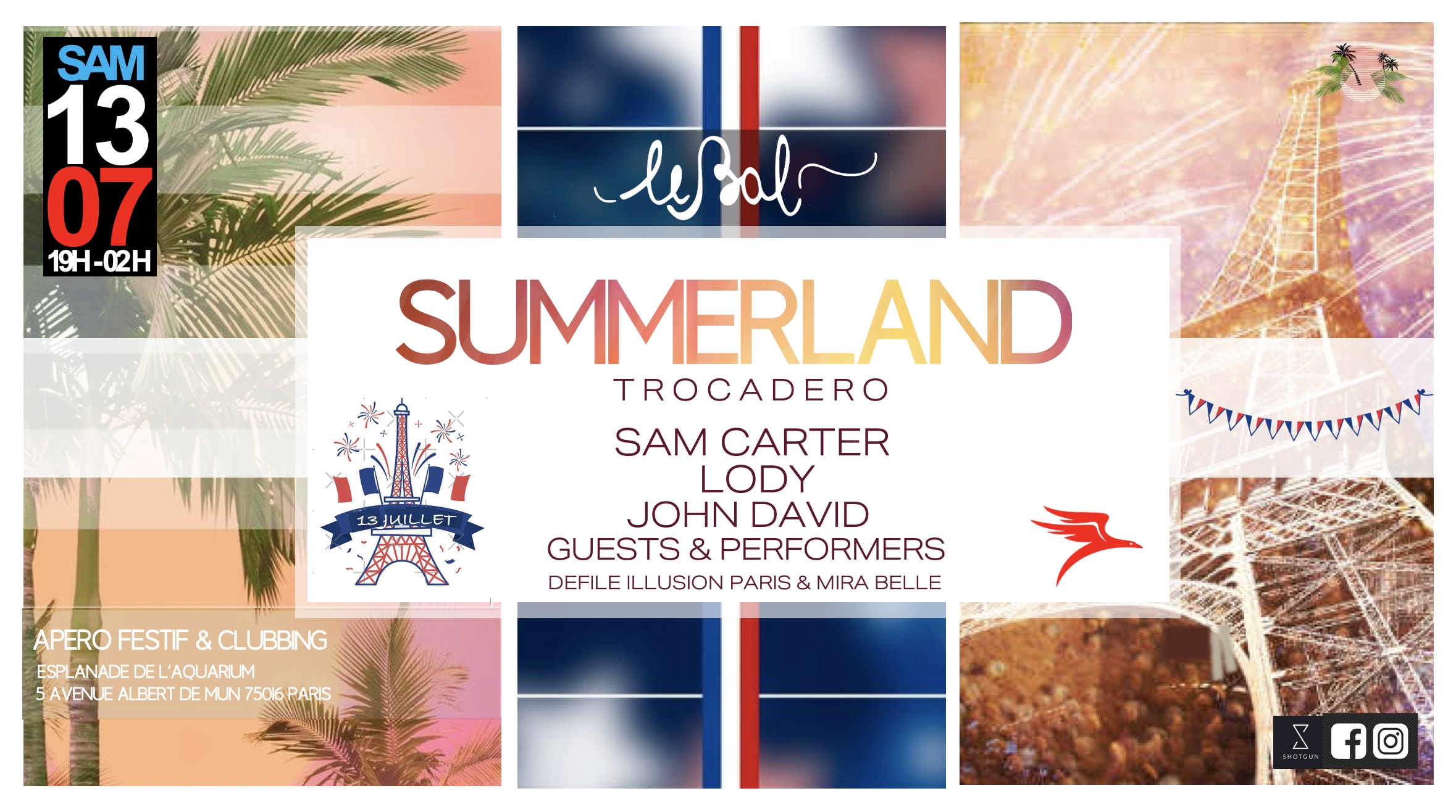 Le Bal Du Trocadero / Samedi 13 Juillet / Clubbing Outdoor Cover