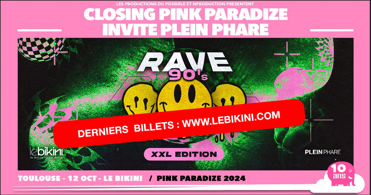 Closing Pink Paradize Festival X Rave 90's Xxl Cover