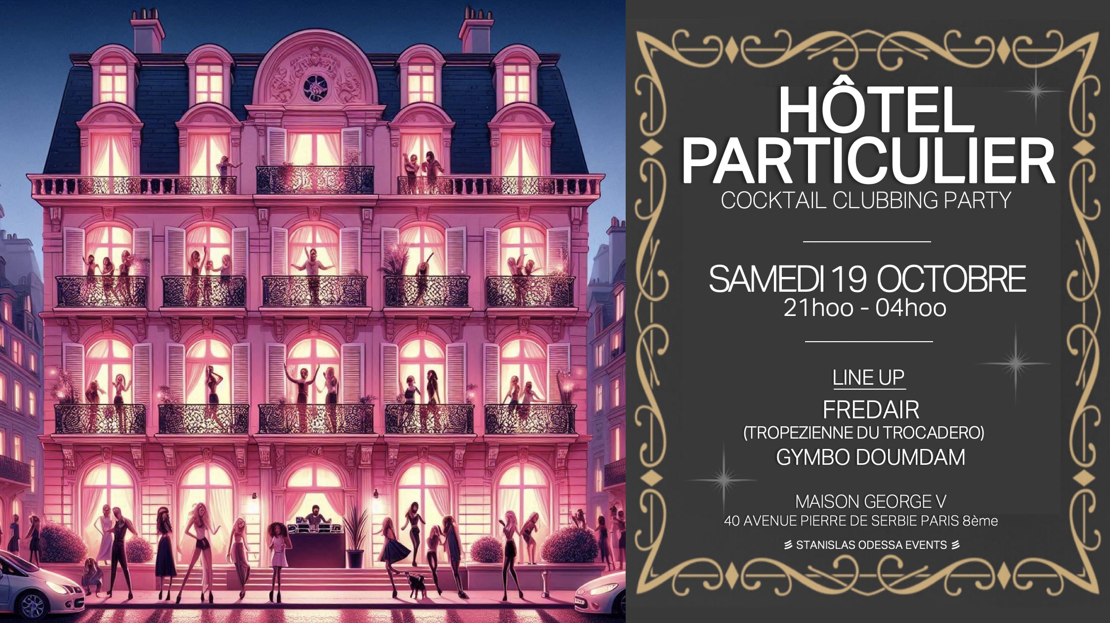 Soirée Hôtel Particulier Du 8ème / Cocktail Clubbing Party Cover