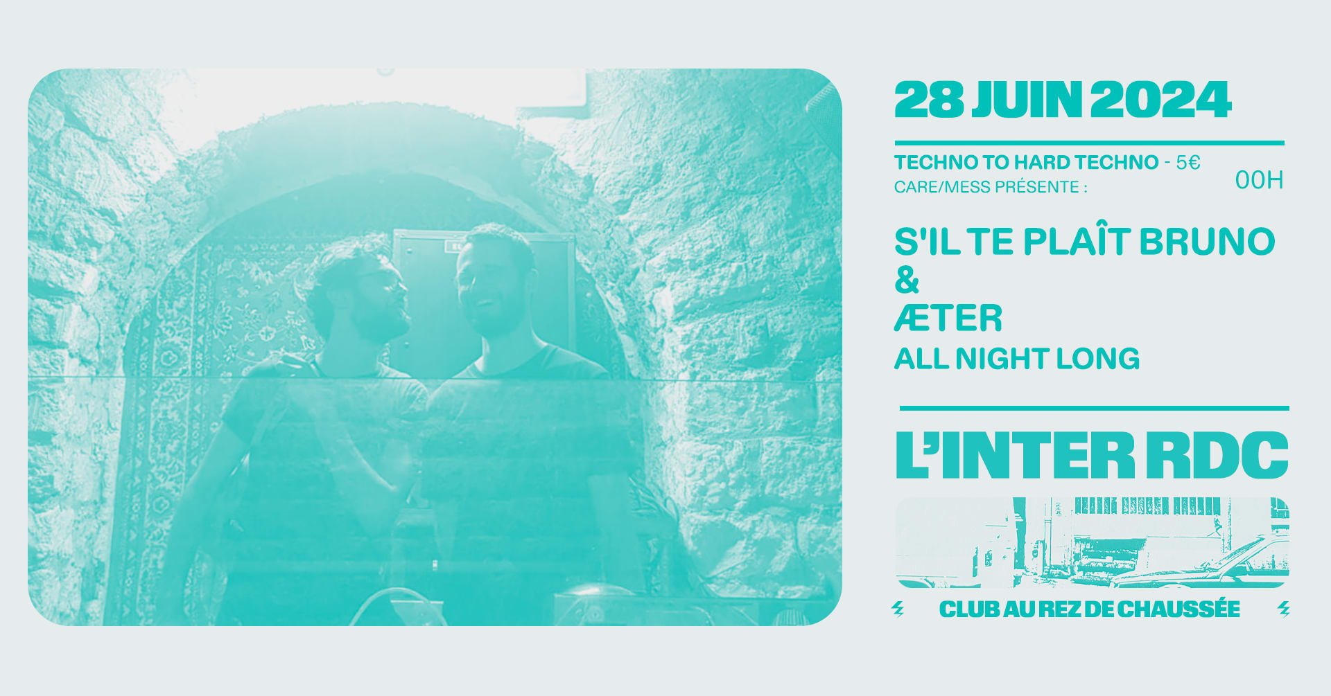 S'il Te Plaît Bruno & Æter All Night Long @ L'inter Rdc Cover