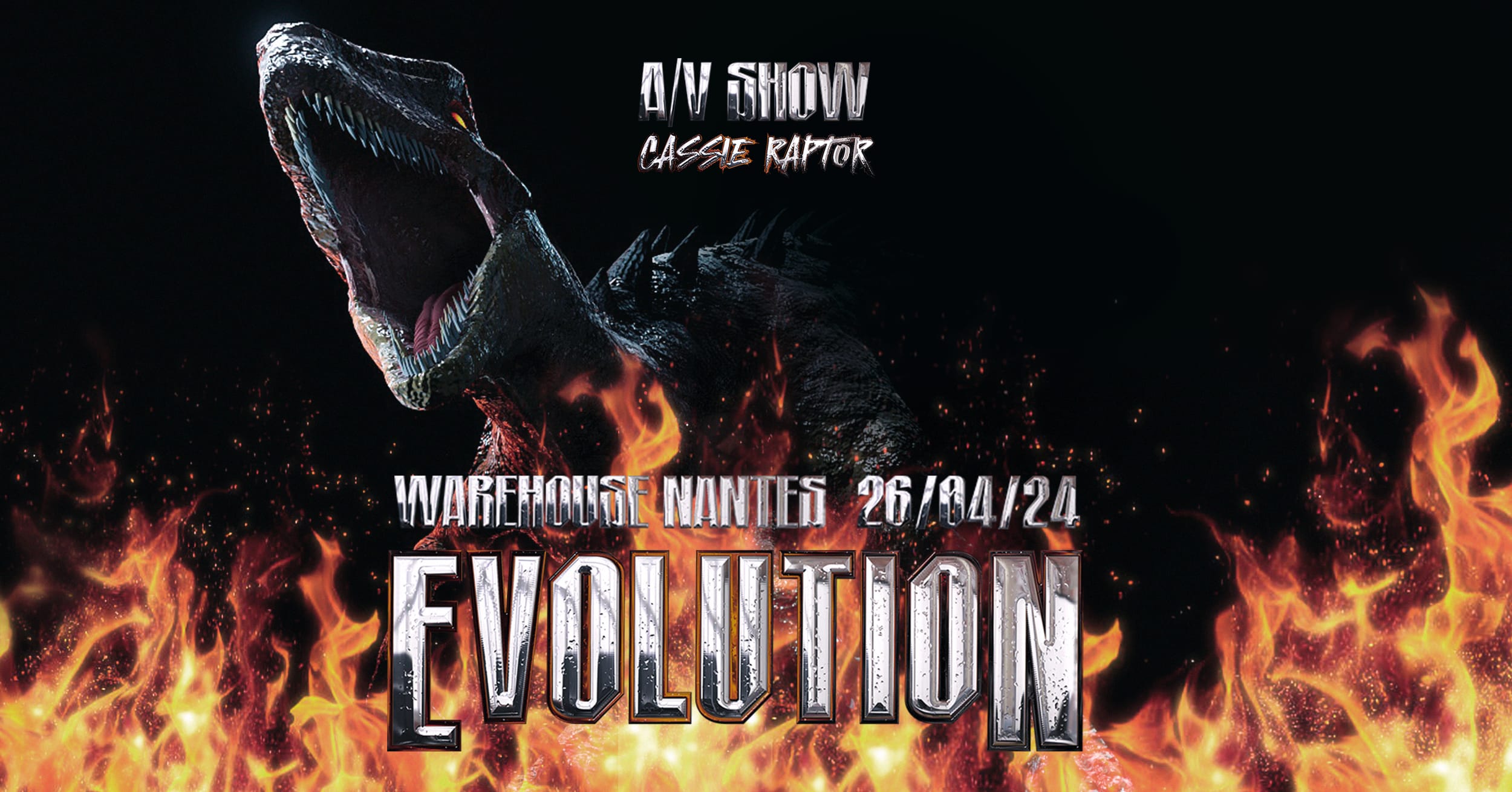 Cassie Raptor "Evolution A/V Show" - Warehouse Nantes Cover