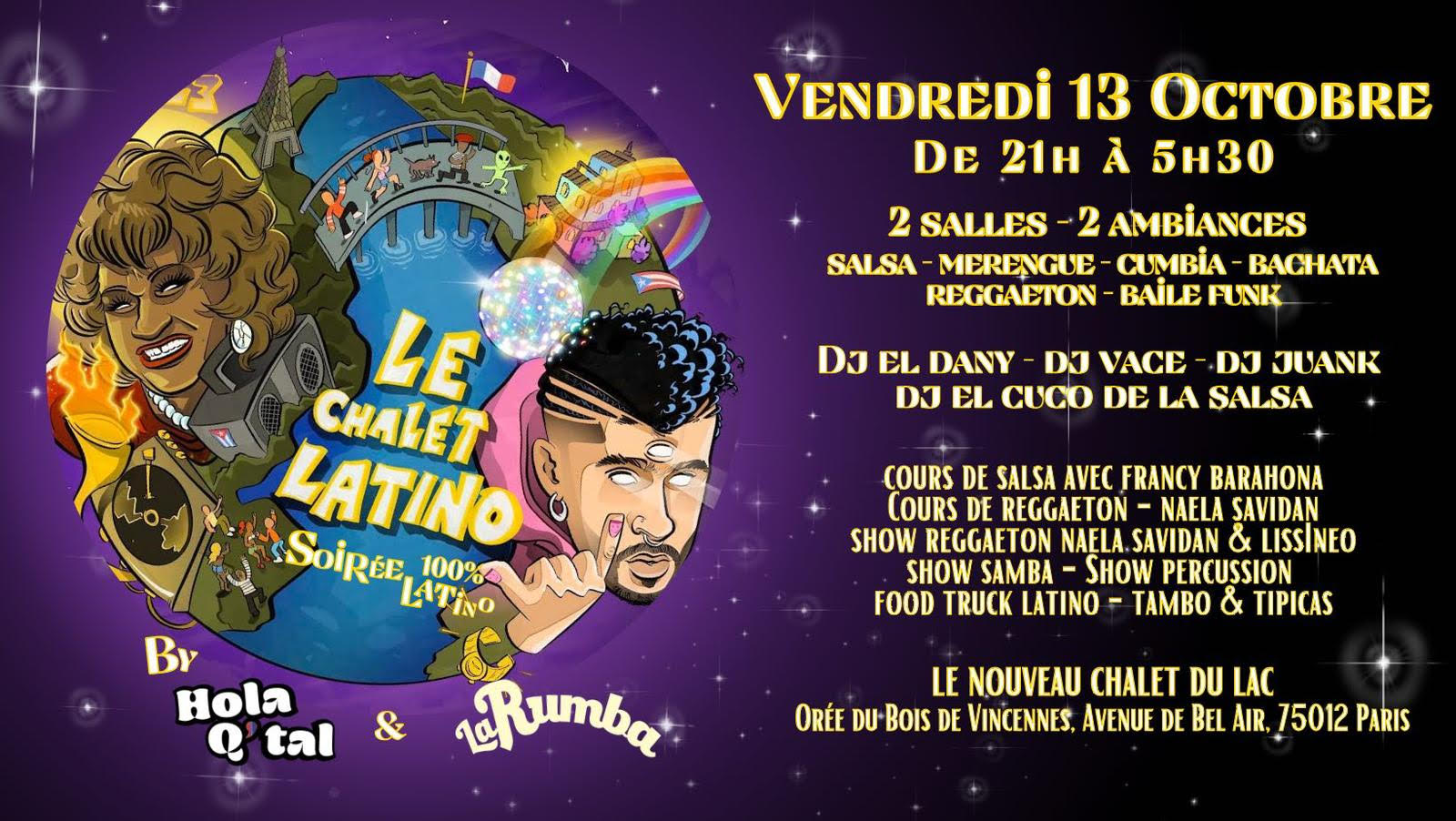 Le Chalet Latino - Au Nouveau Chalet Du Lac - Vendredi 13/10 Cover