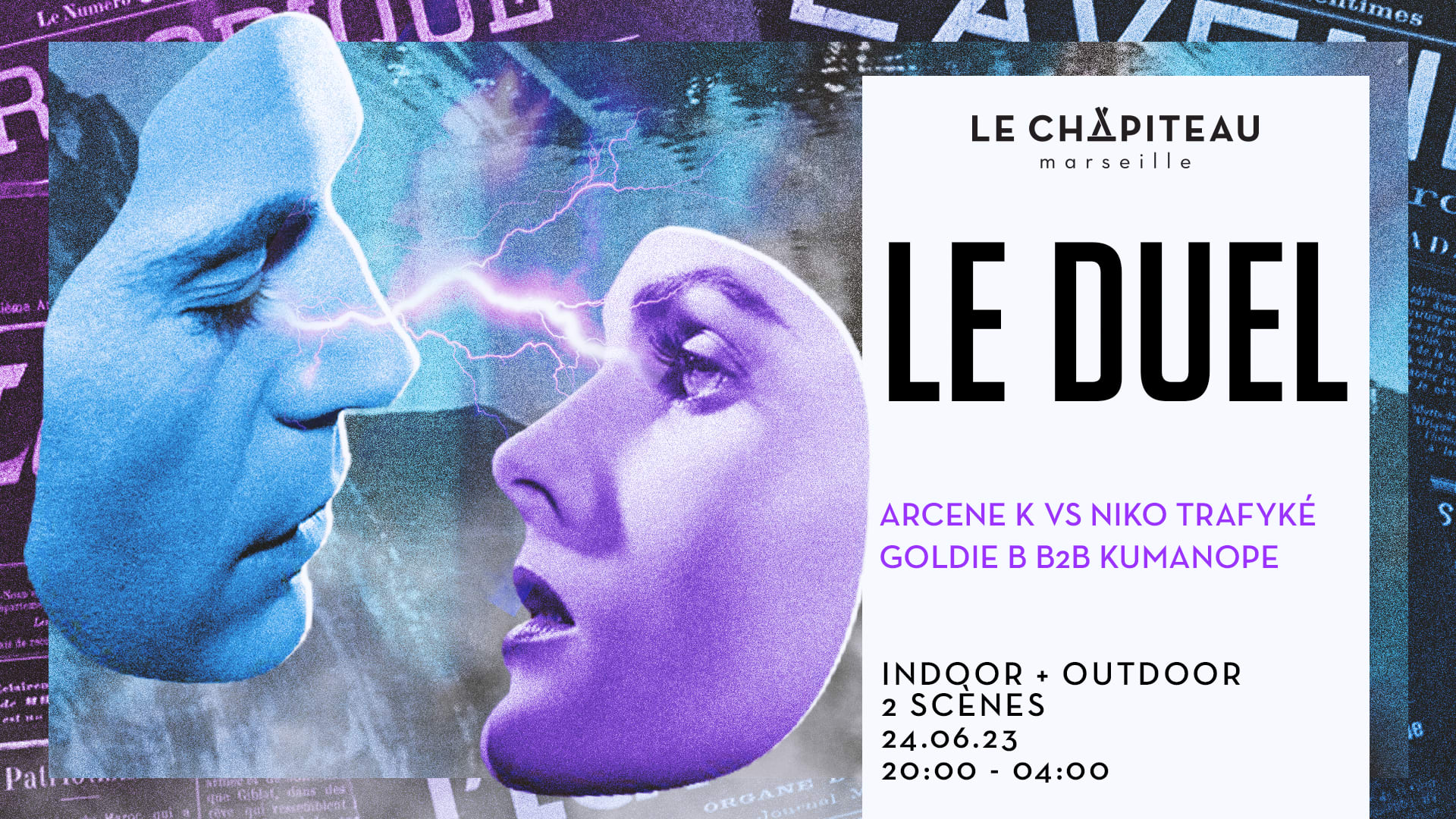 Le Duel - W/Arcene K Vs Niko Trafyké & Goldie B B2b Kumanope Cover