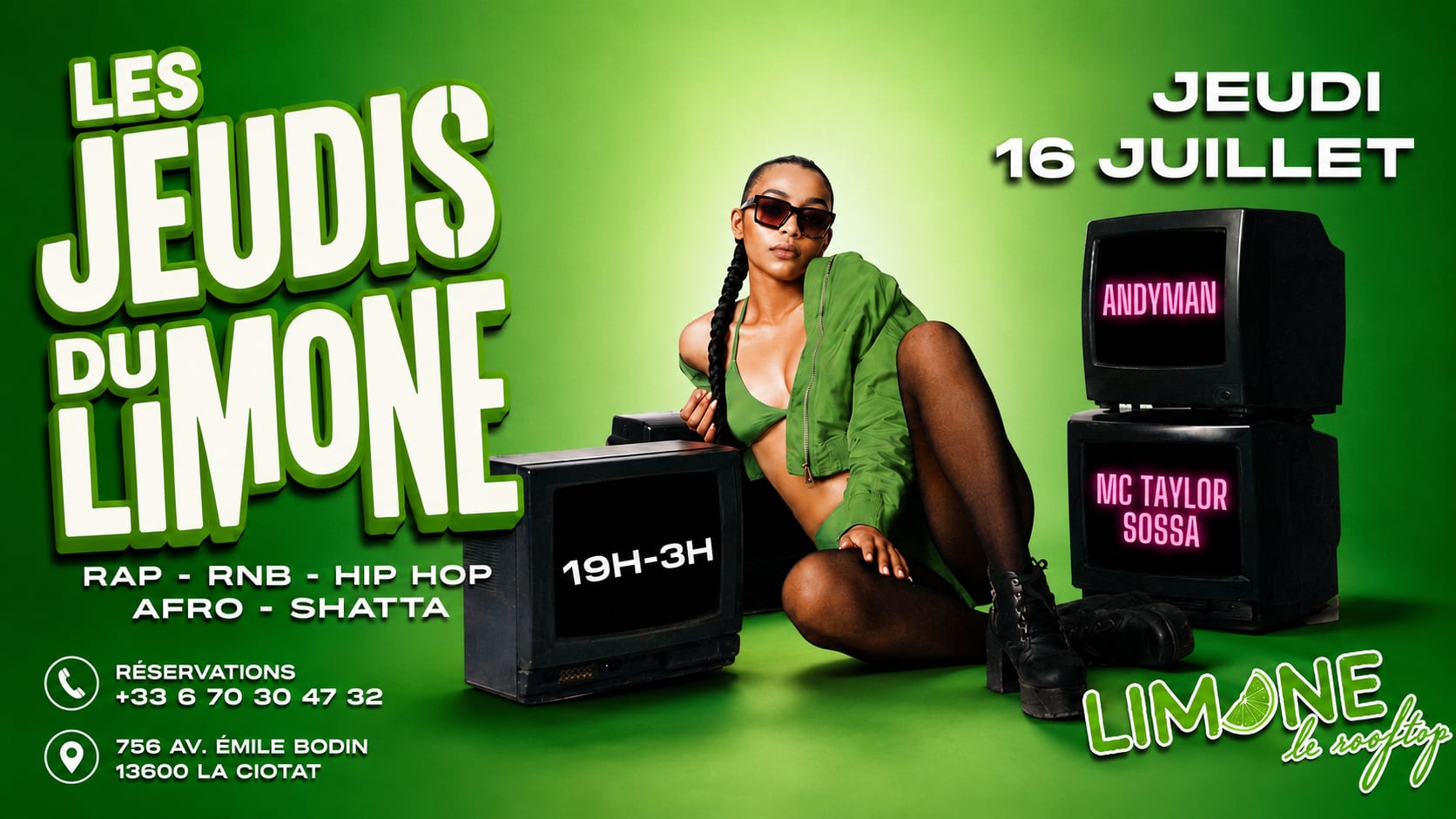 Les Jeudis Du Limone 16/07 Andyman 19h - 03h X Rap Hip … Cover