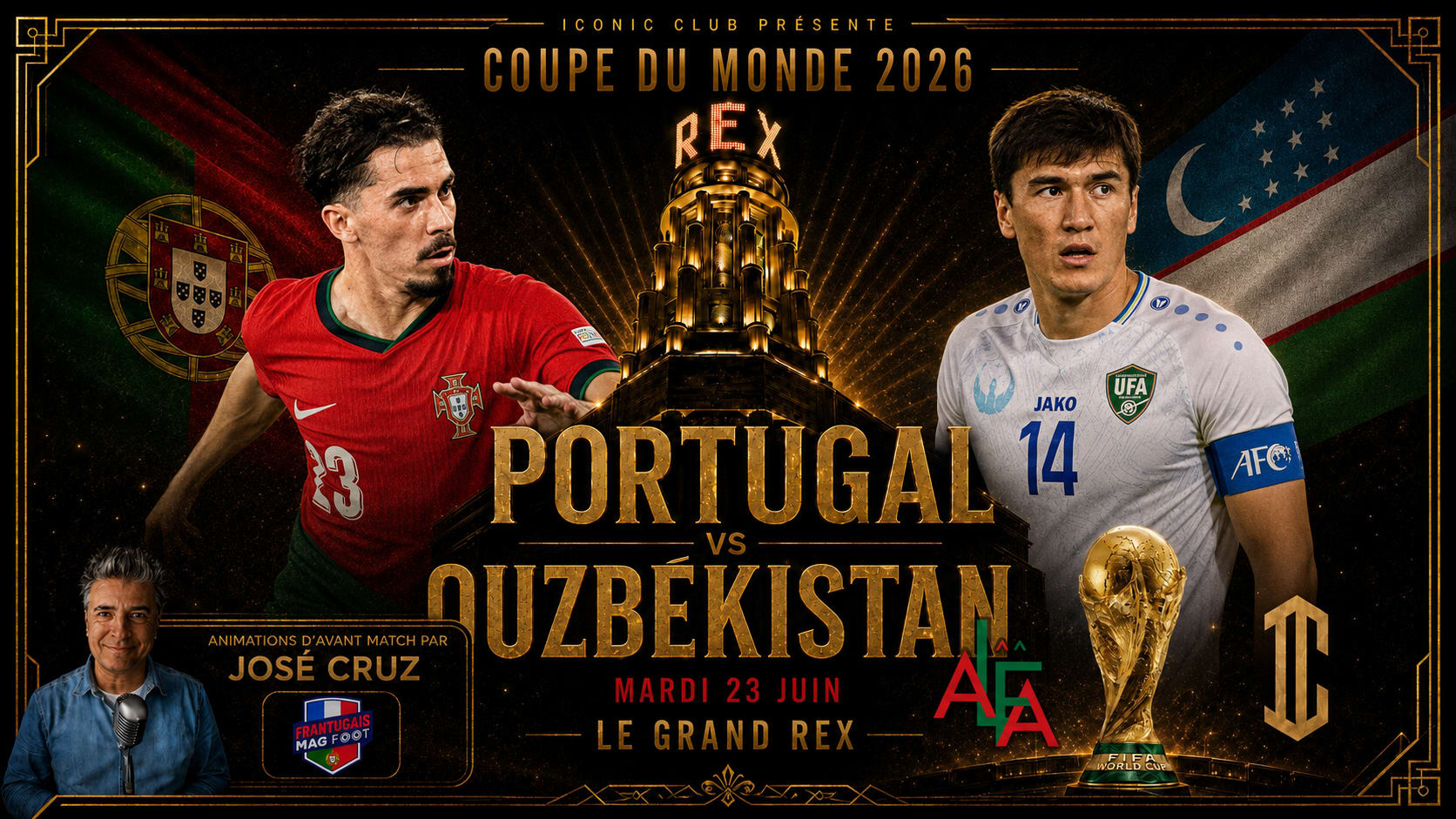 Portugal Vs Ouzbekistan - Coupe Du Monde Au Grand Rex Cover