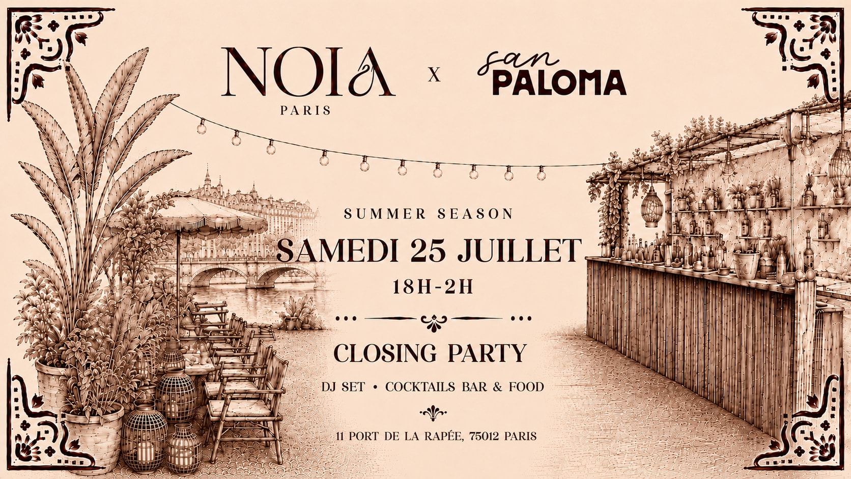 Noïa Open Air | Closing Party | 25/07 Cover