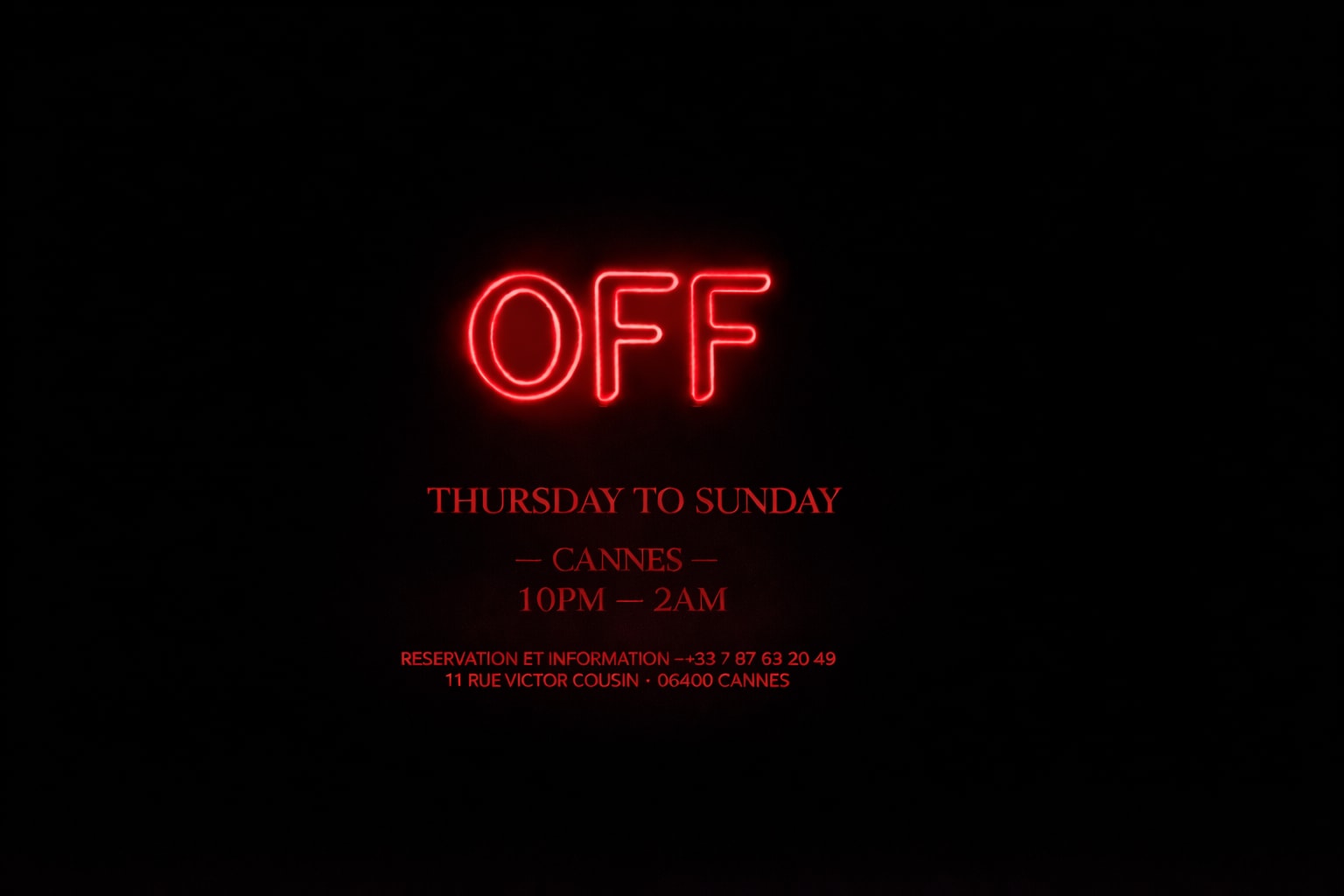 Off — Thursday To  Sunday Cover