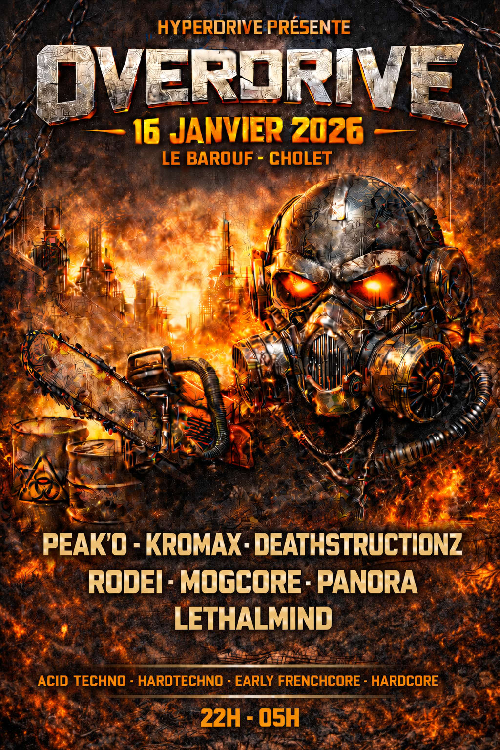 Overdrive By Hyperdrive @Le Bar'ouf Cholet Cover