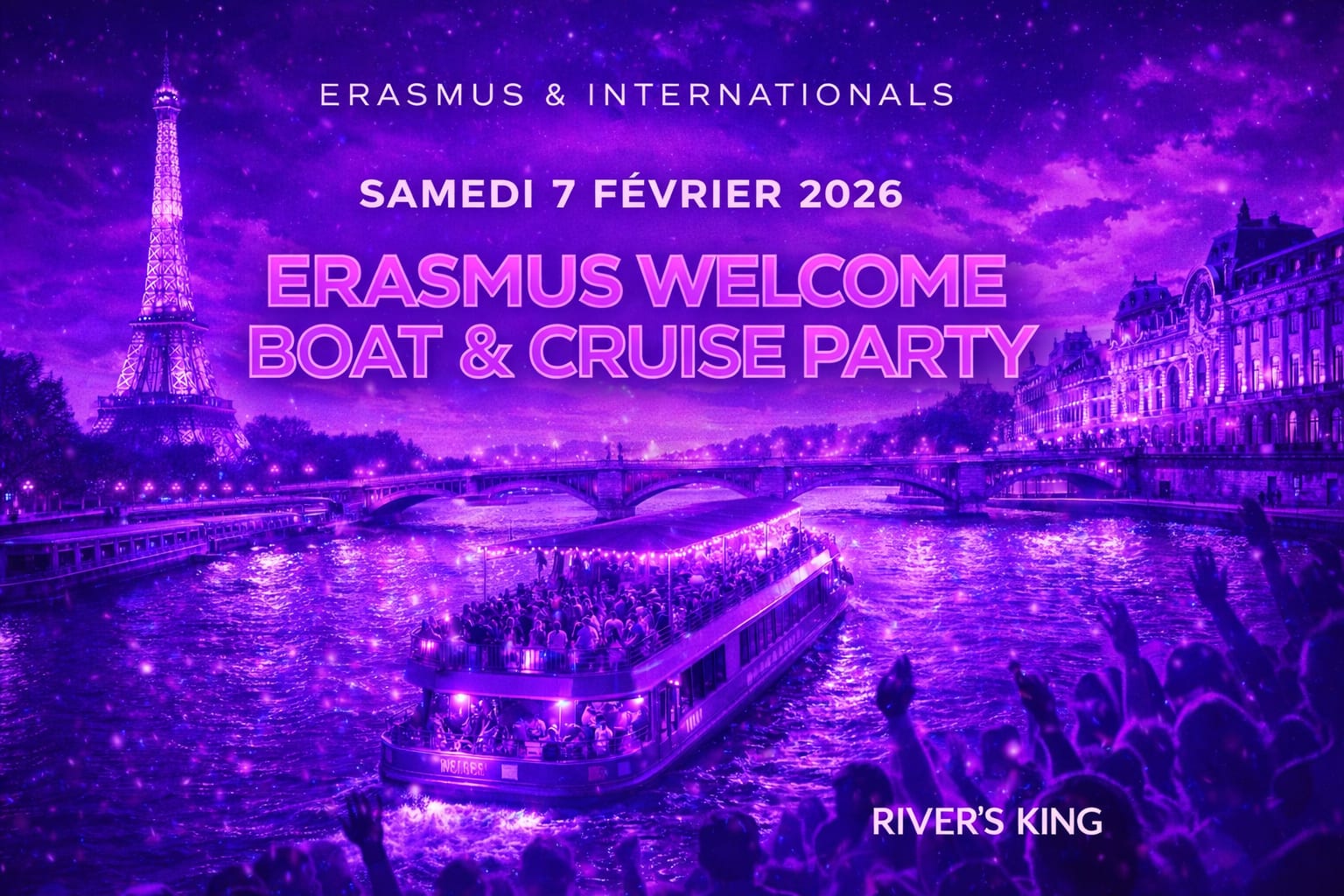 Erasmus Cruise & Boat Party - Welcome To Paris Cover