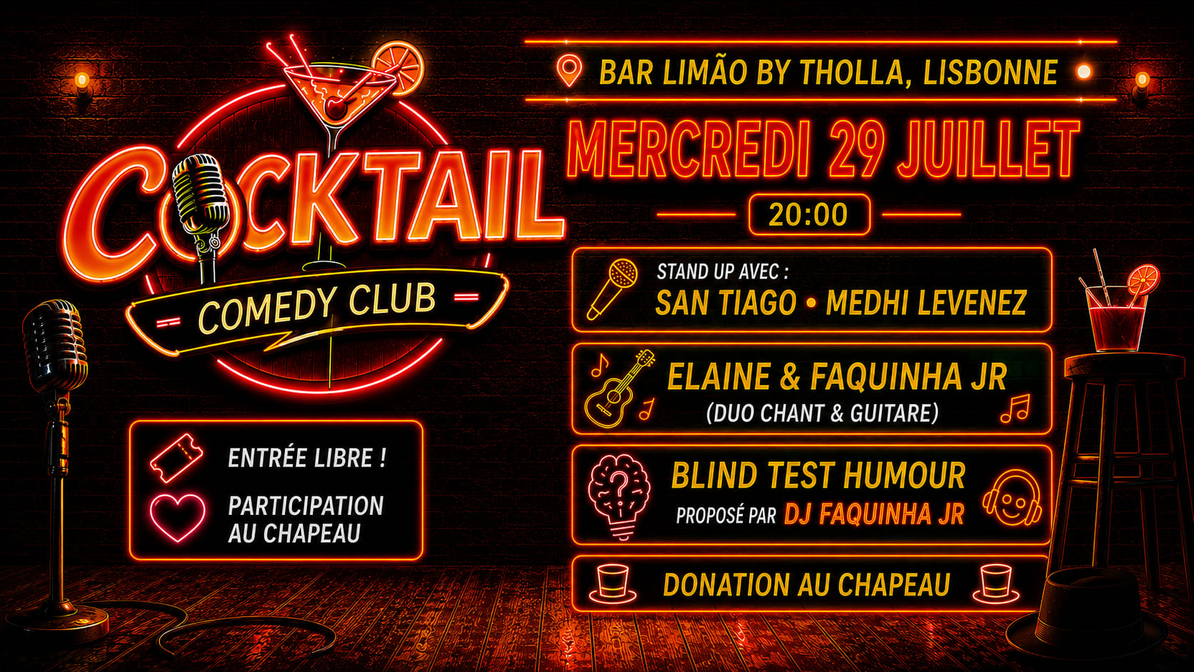 French Comedy Night + Blindtest Cover