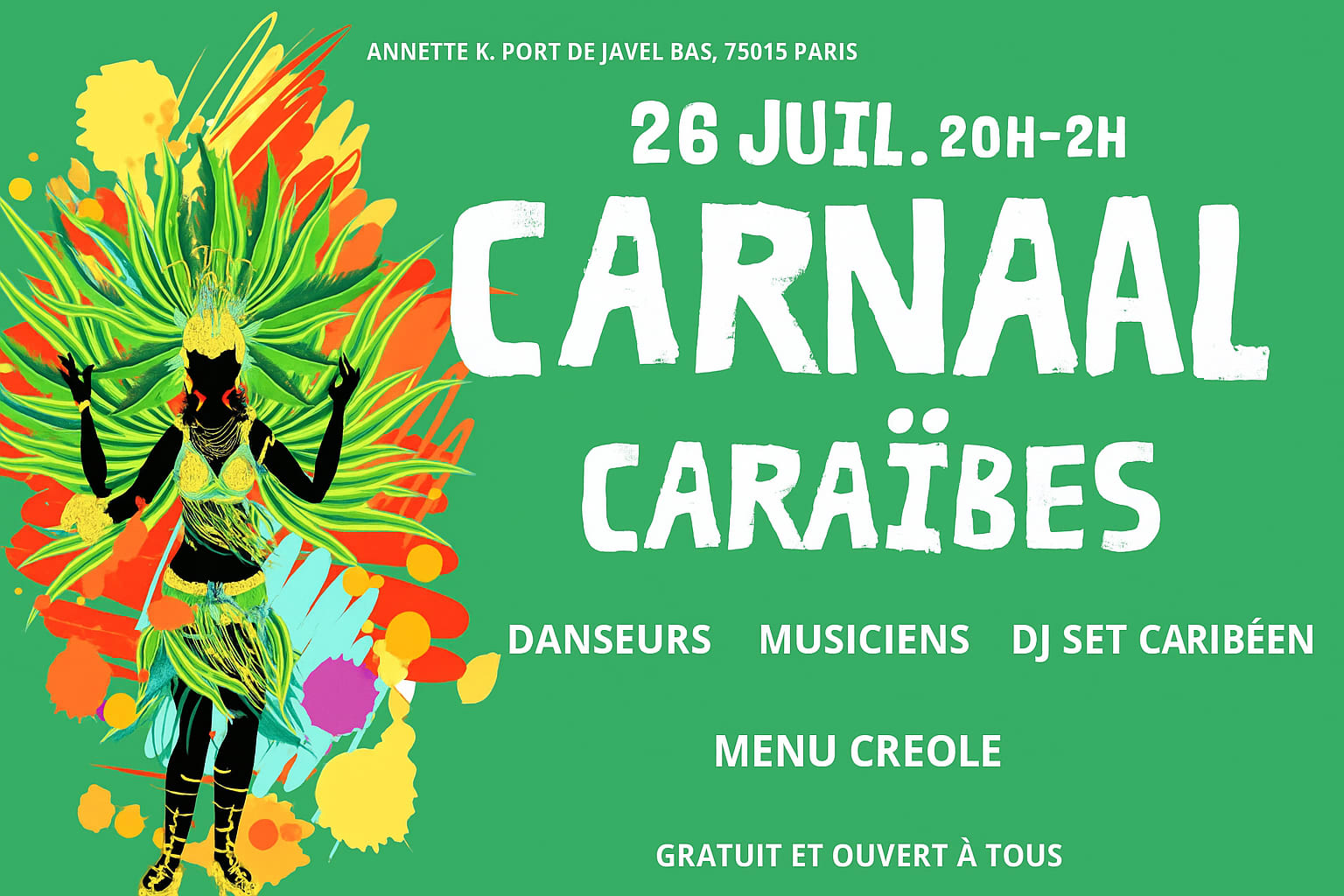 Carnaval Caraïbéen X Annette K Cover