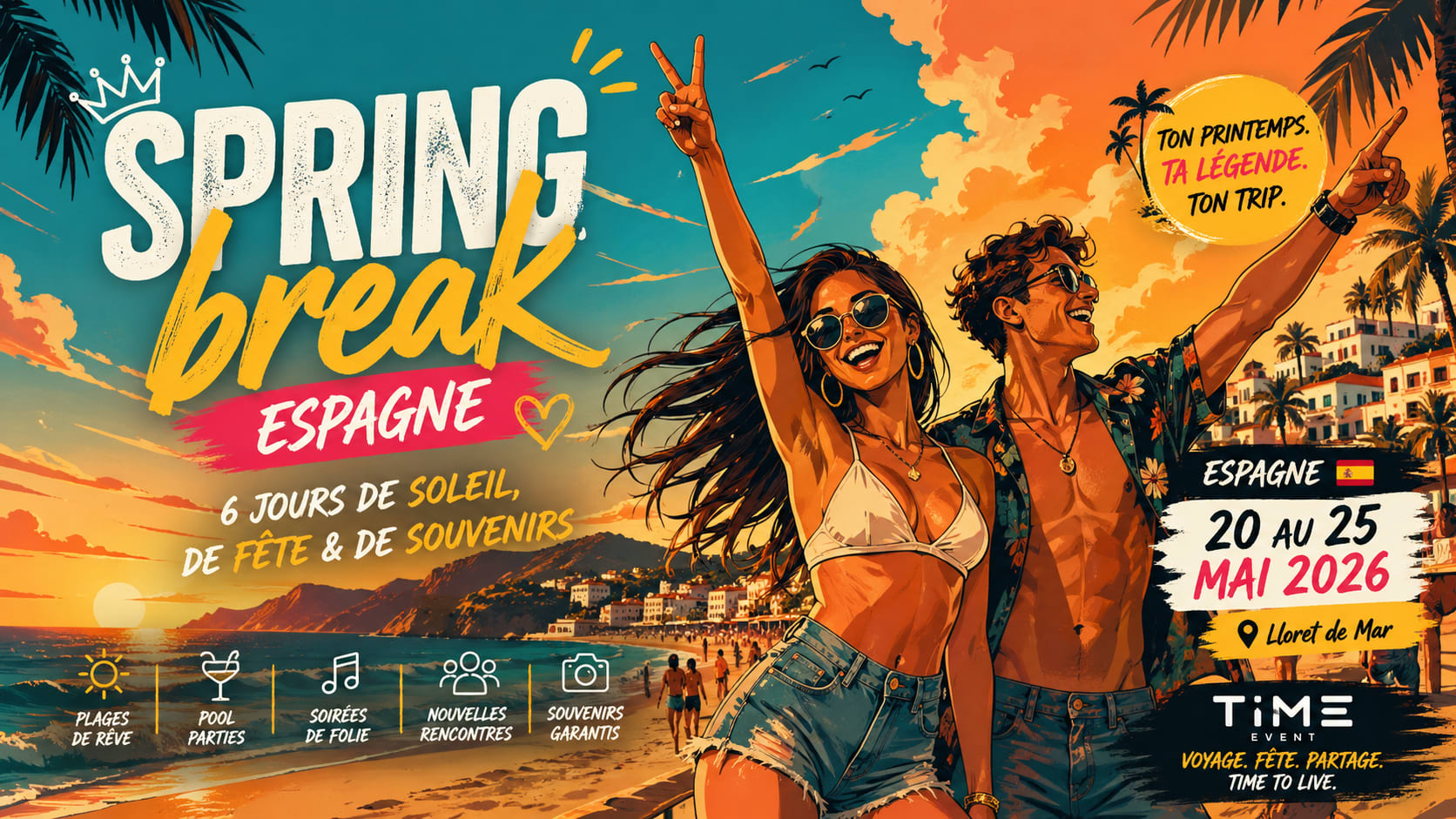 Spring Break Espagne 2026 -Lloret De Mar Cover