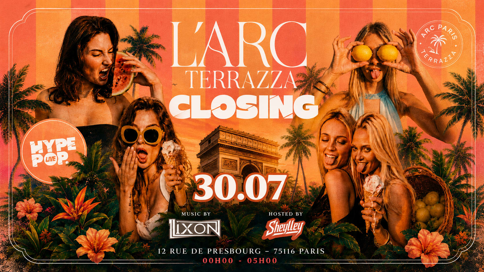 L'arc Terrazza Closing Party - Jeudi 30 Juillet Cover
