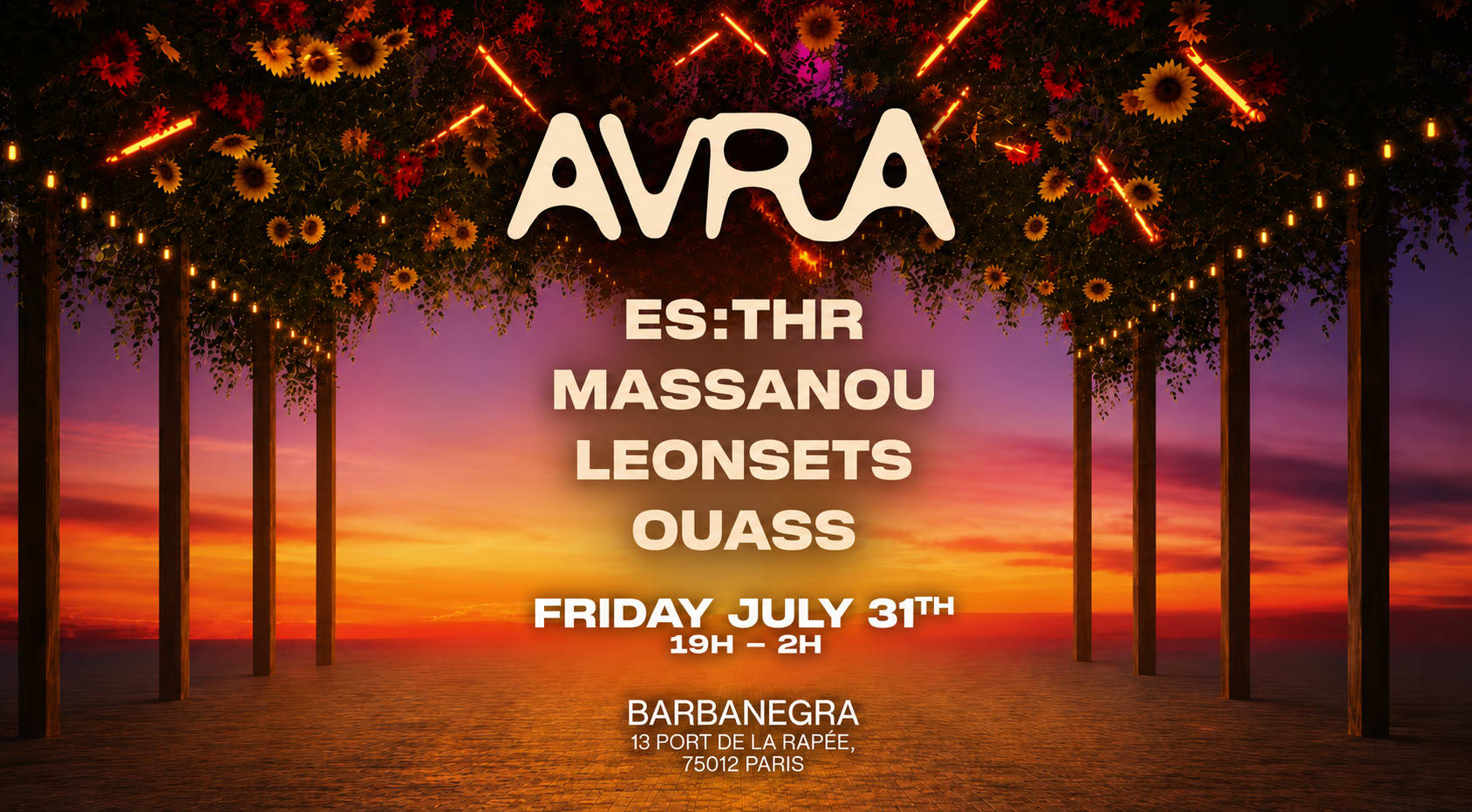Friday Residency: Avra W/ Es:Thr, Massanou, Leonsets & Ouass Cover