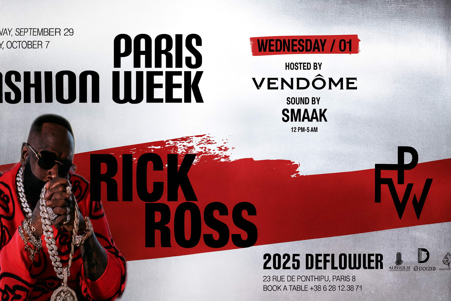 Rick Ross @Deflower Pfw Wednesday /01 Cover