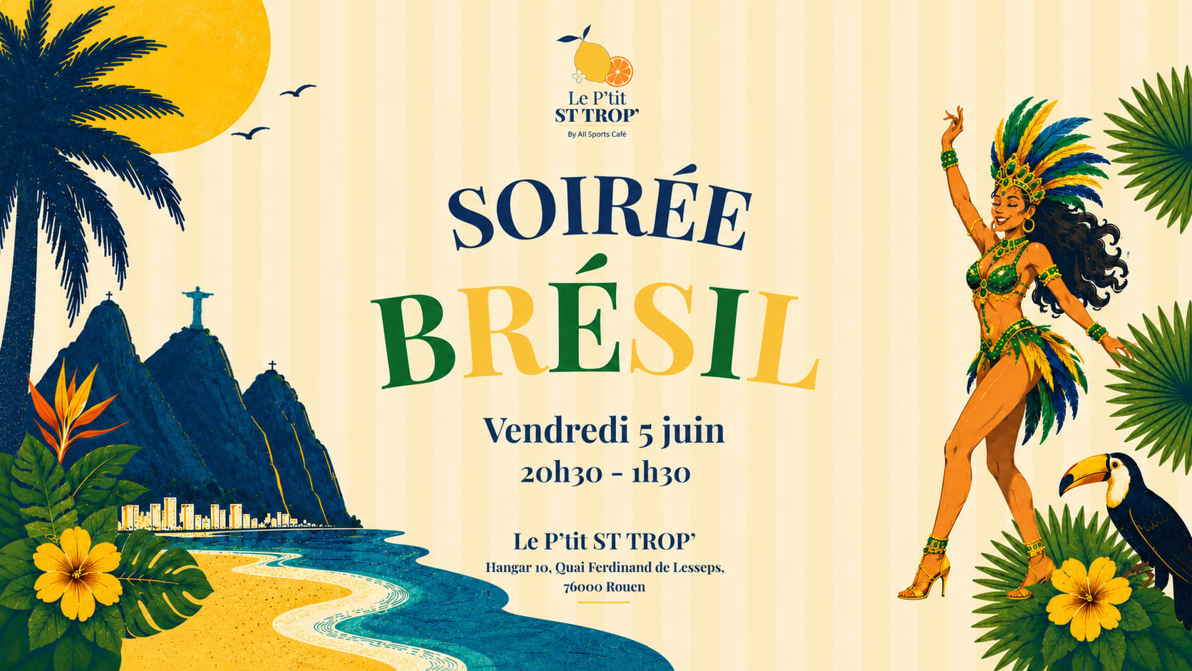 Le P'tit St Trop' : Soirée Brésil Cover