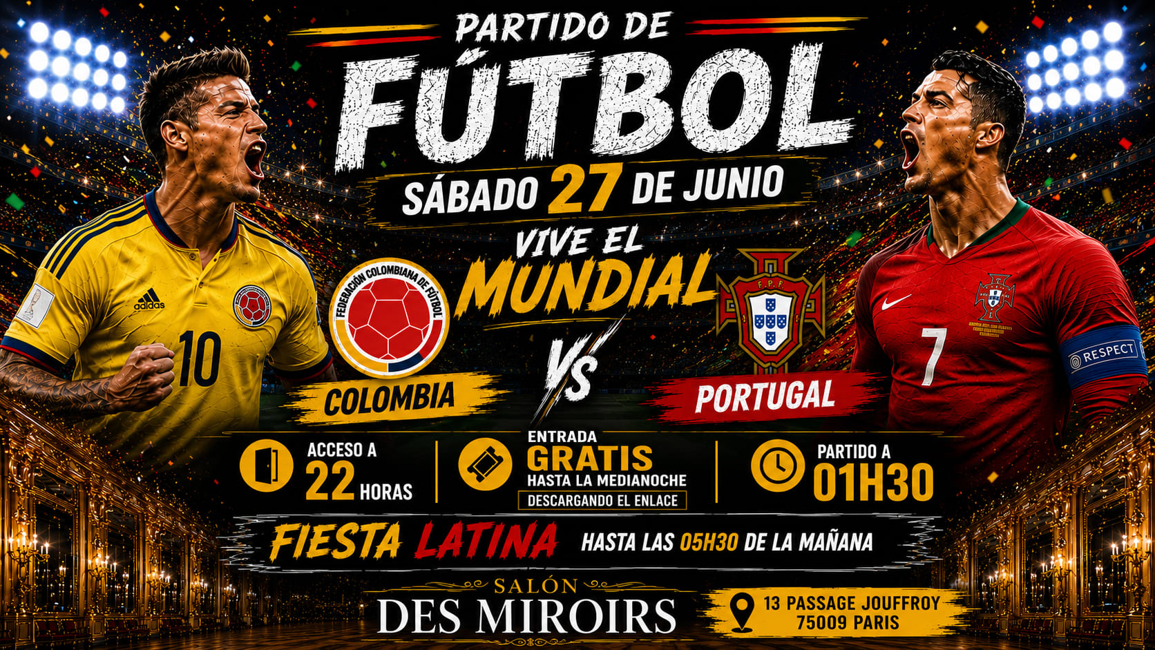 Match Colombie Vs Portugal Cover
