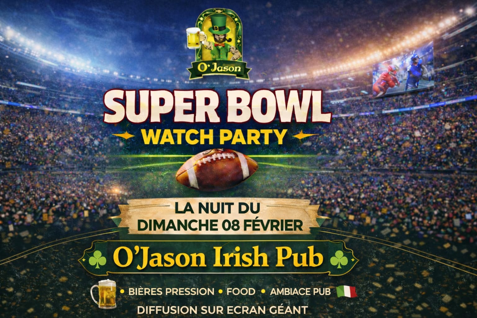Superbowl - Watch Party Cover