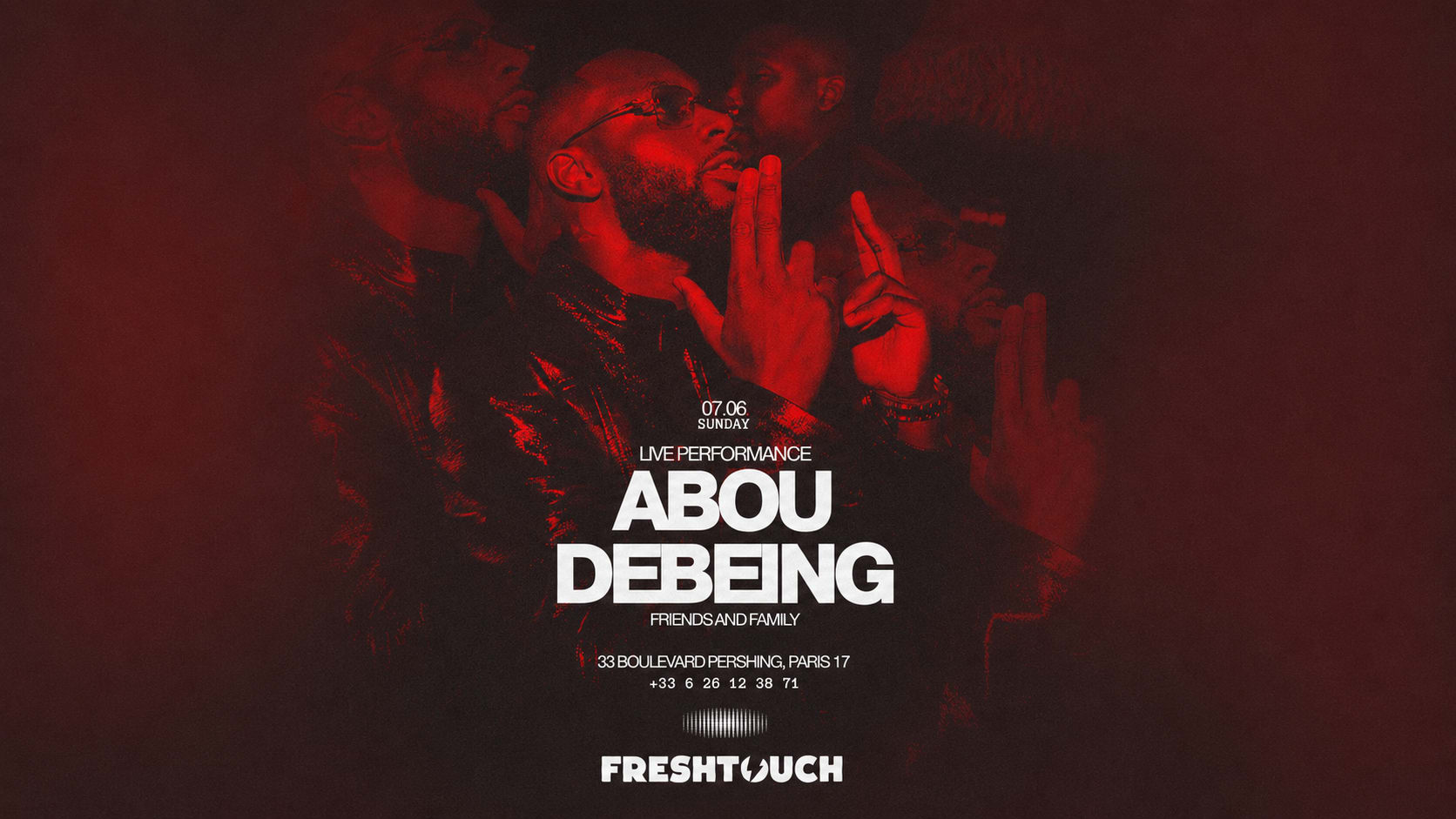 Abou Debeing @Freshtouch Sunday 7 June Cover
