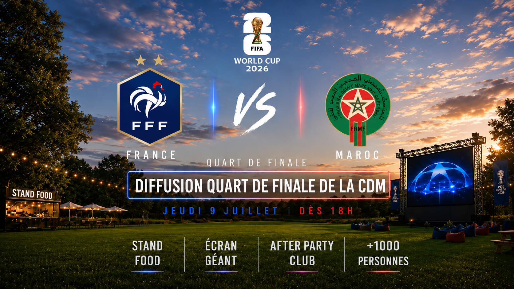 Diffusion France Vs Maroc + After Party - 09/07 Cover
