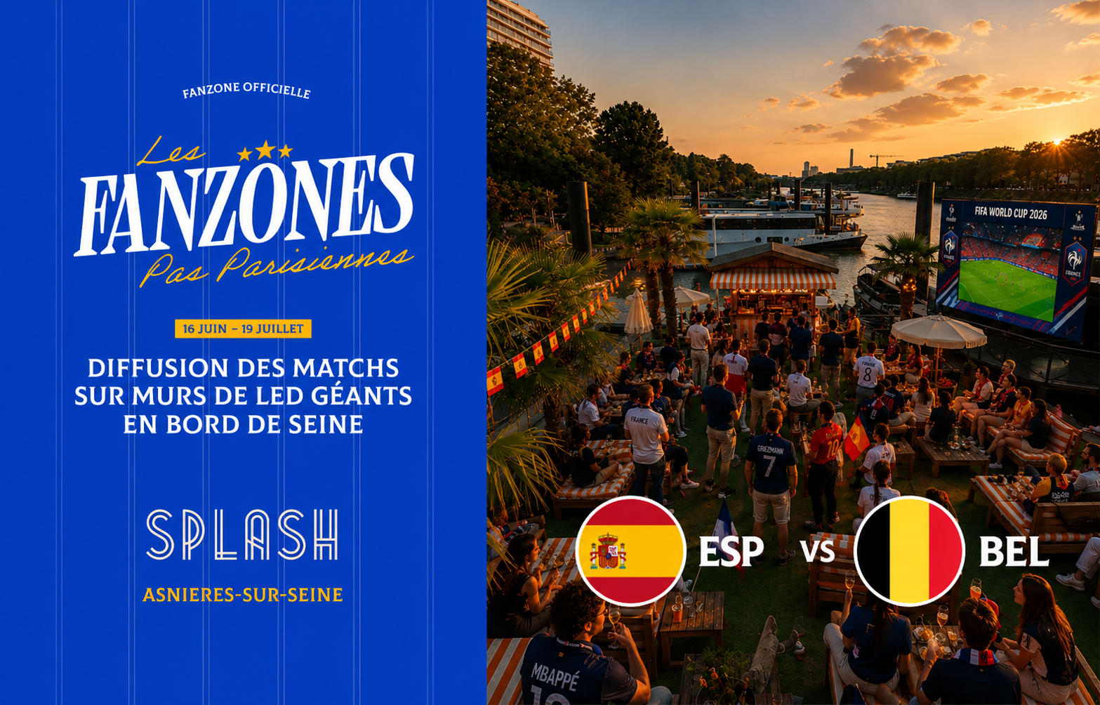 Quart De Finale ! | Fanzone @Splash Asnières Cover